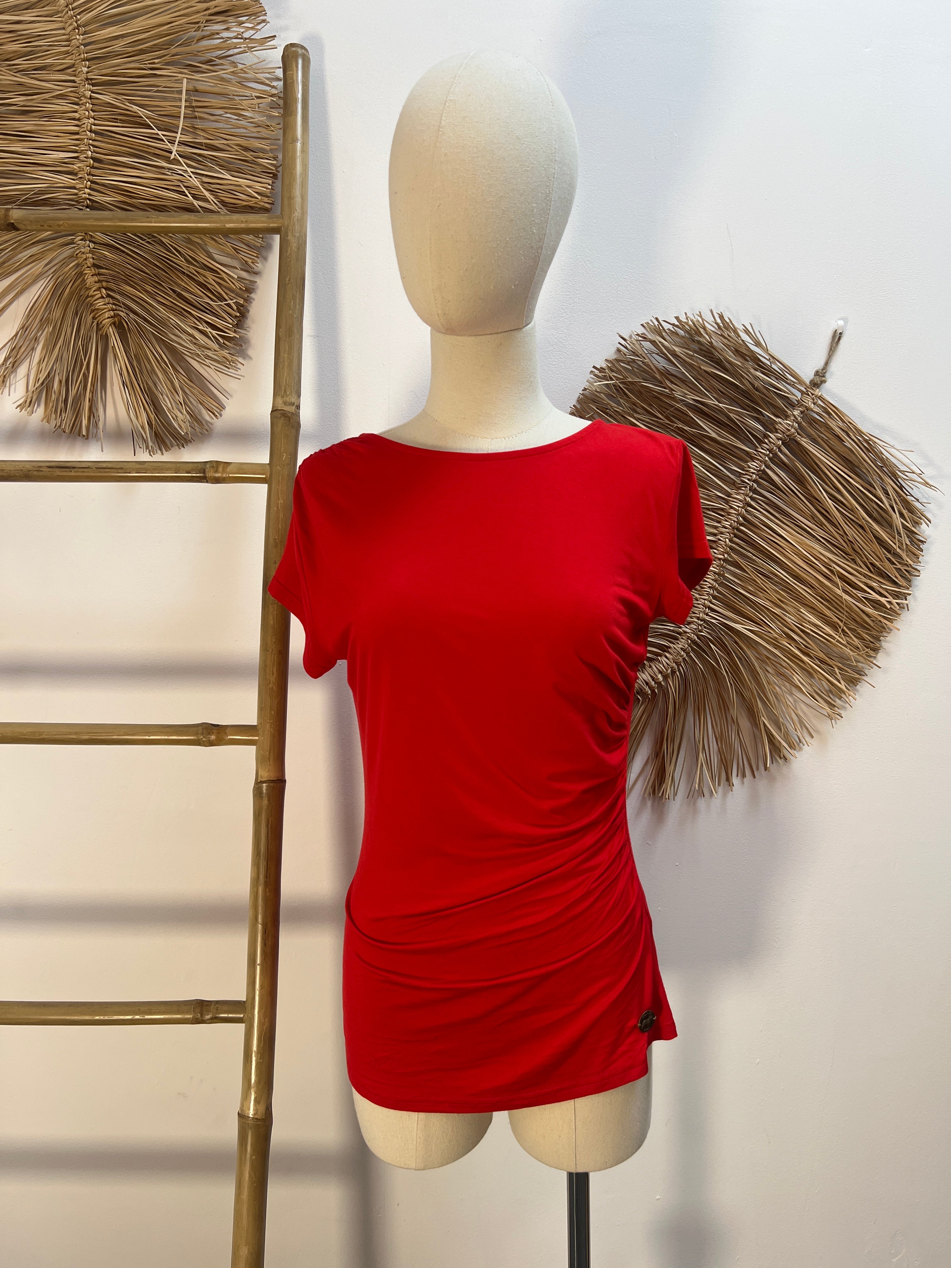 Camiseta manga corta roja