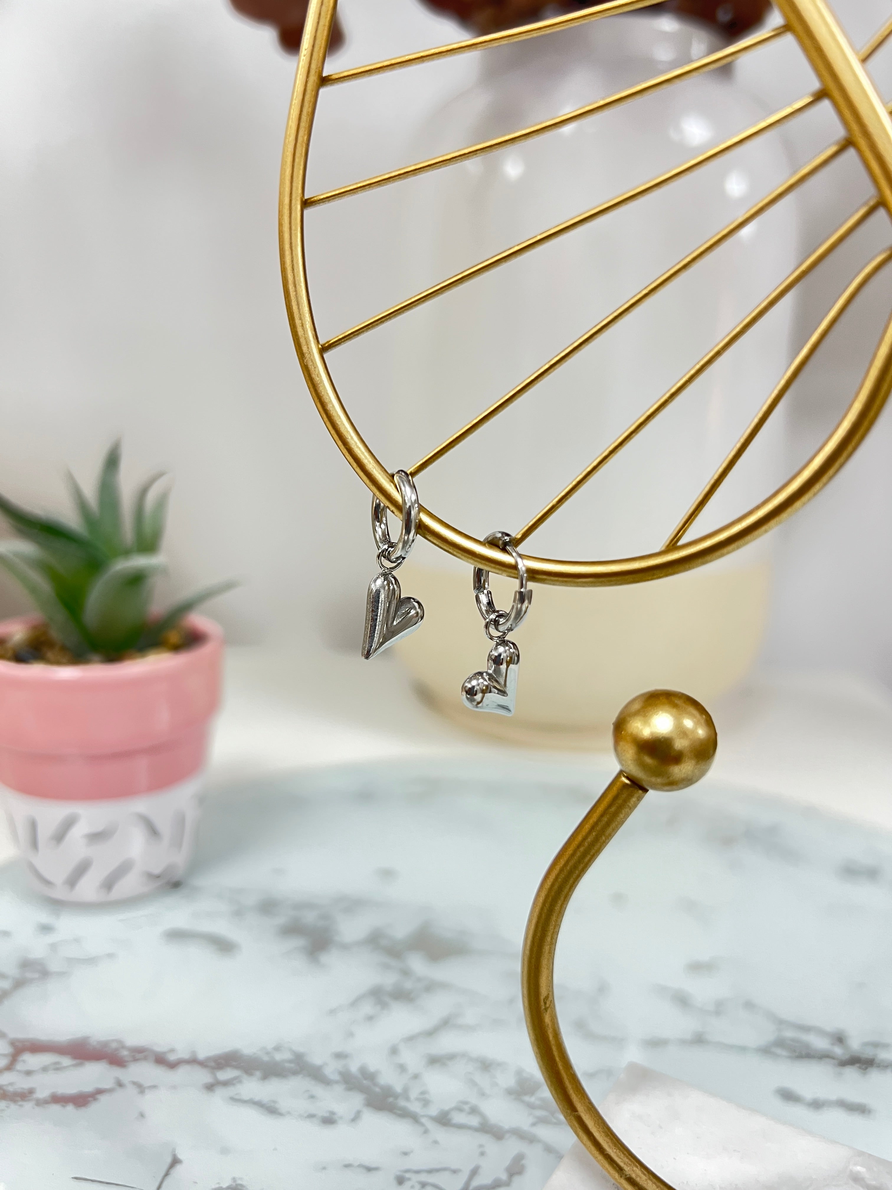 Pendientes Aro Corazón