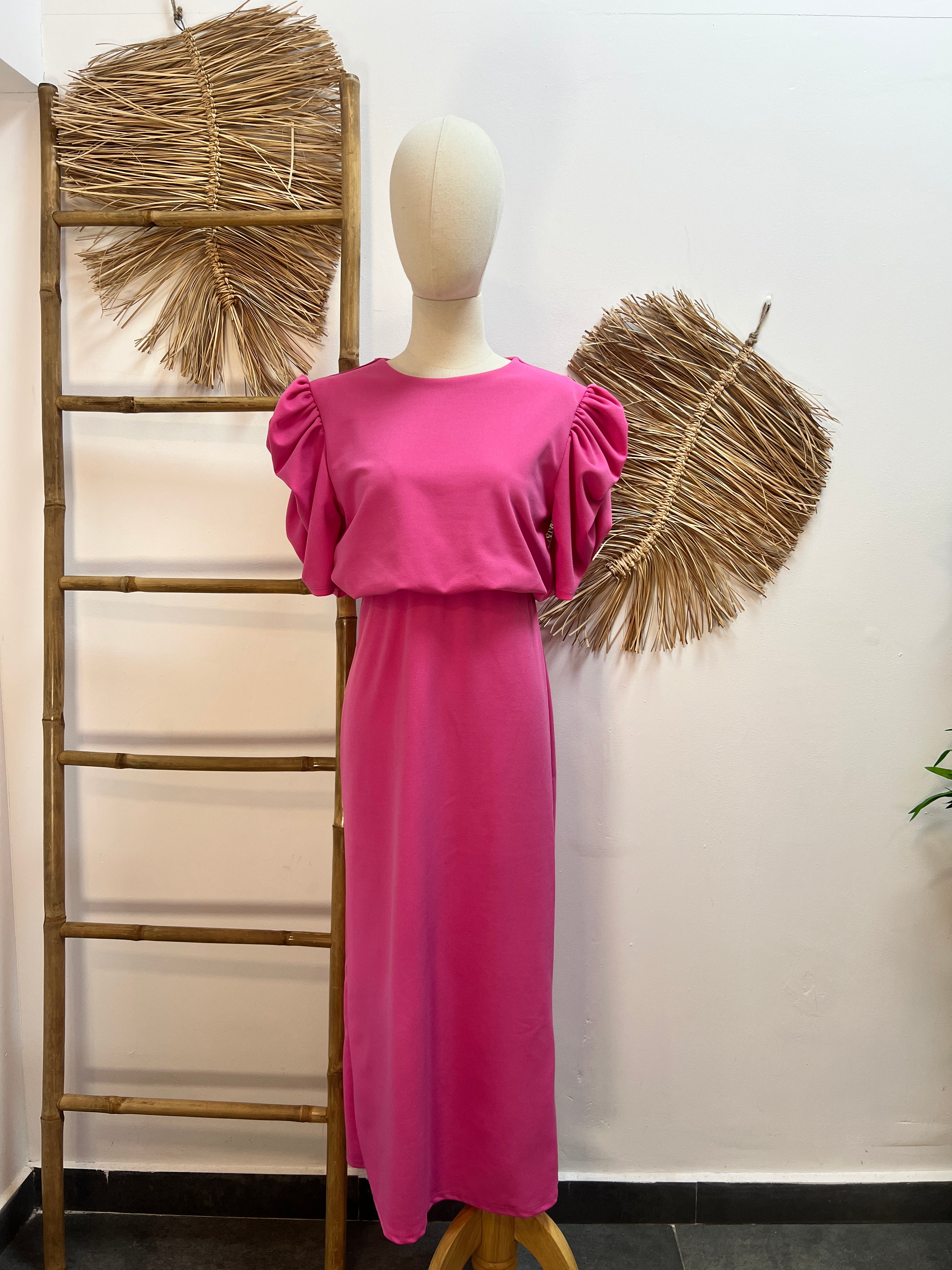 Vestido Manga Abullonada