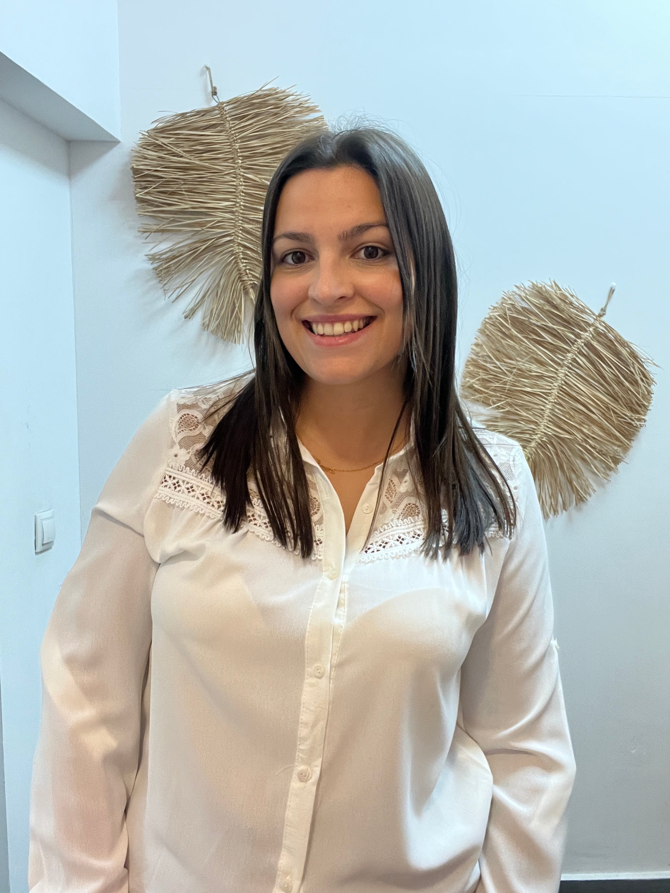 Camisa blanca encaje