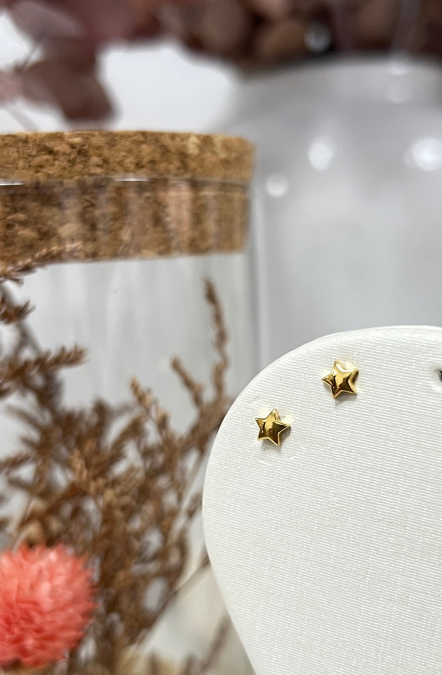 Pendiente mini estrellas