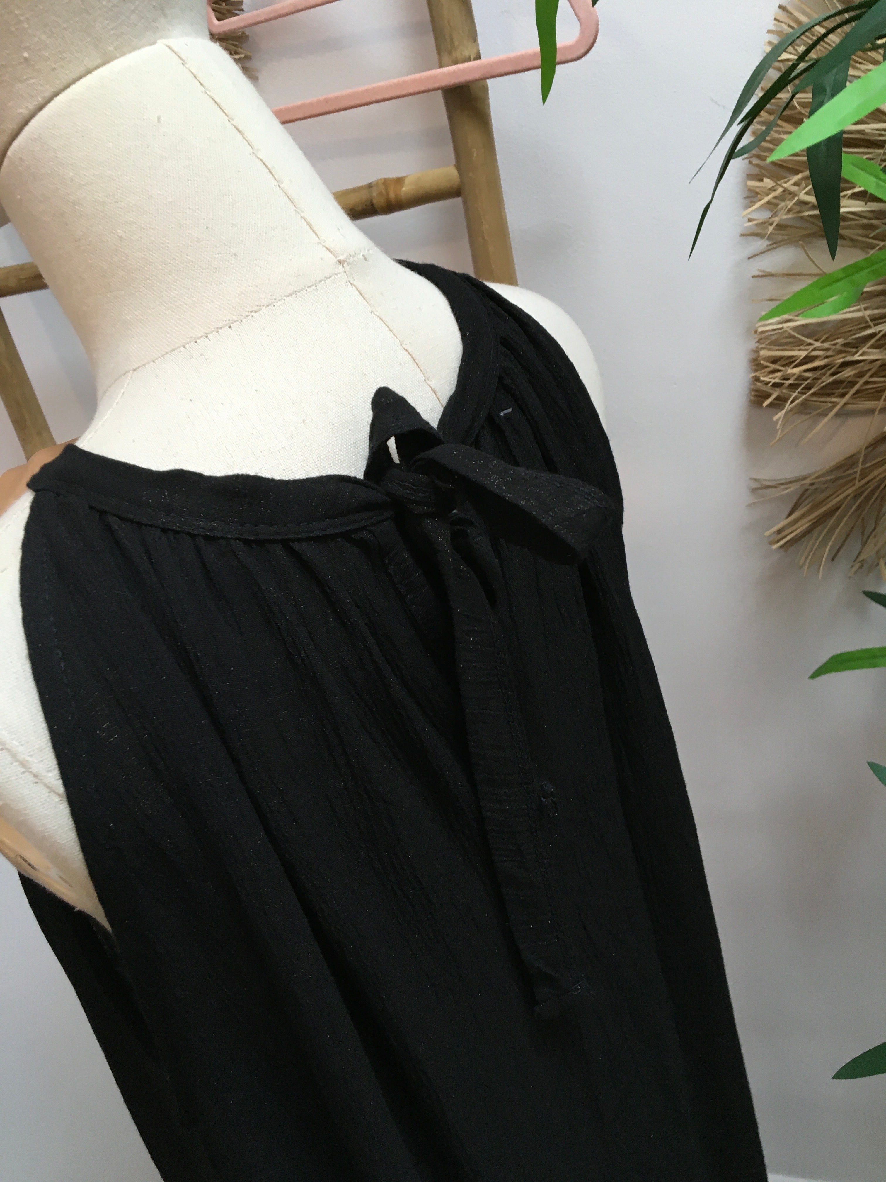 Vestido Negro brillo