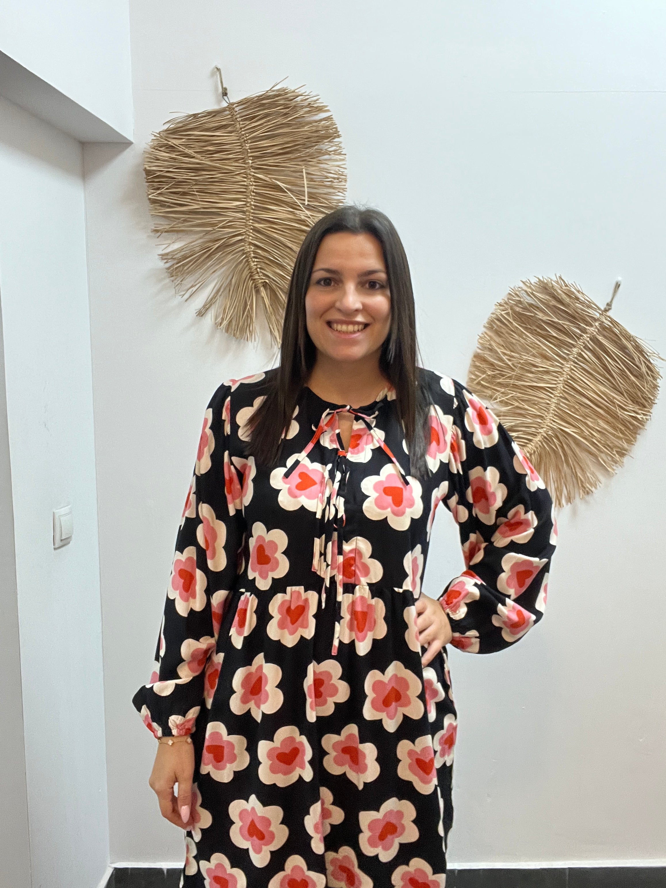 Vestido corto con estampado Sweetheart CF