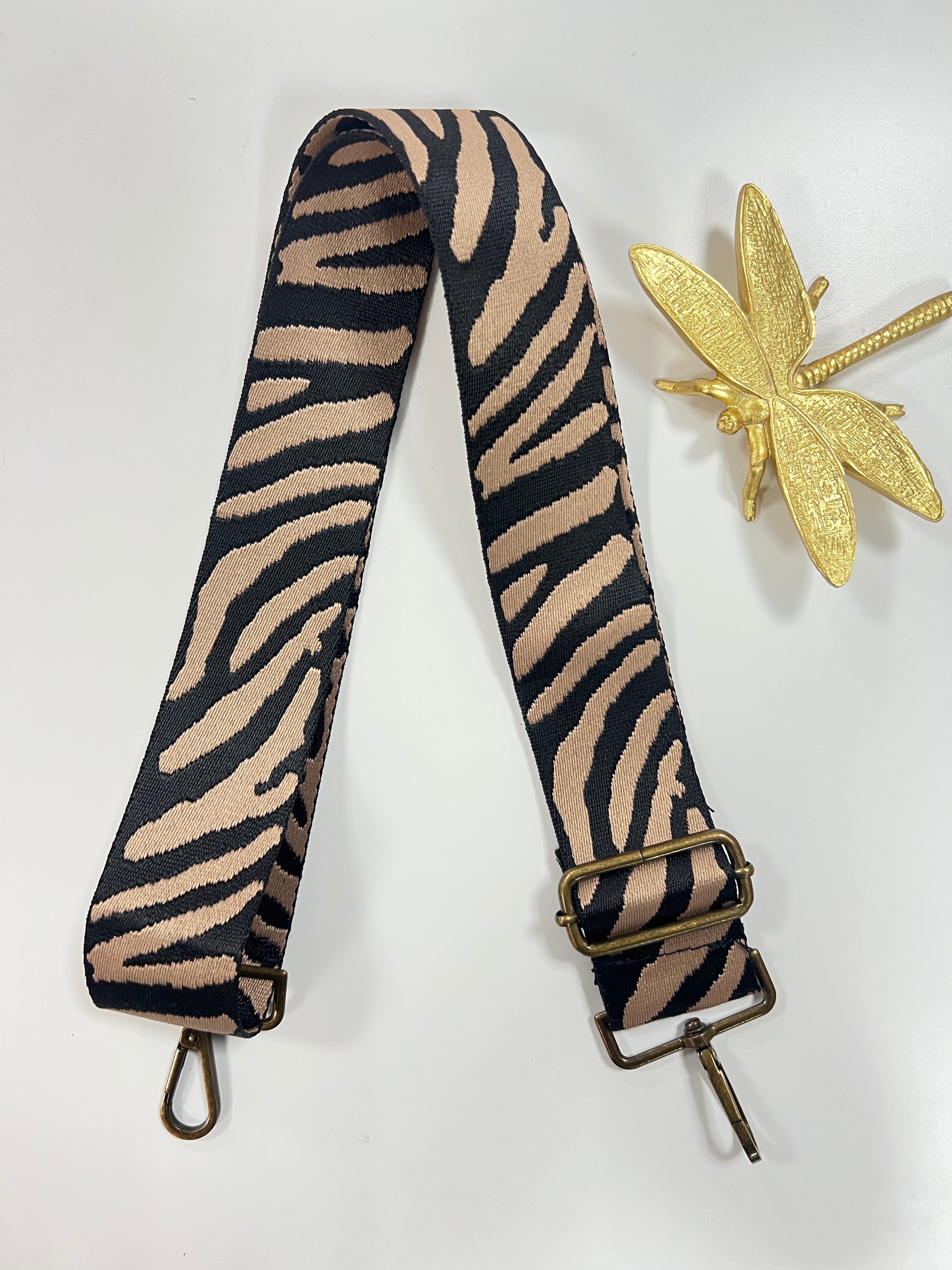 Correa cebra marrón