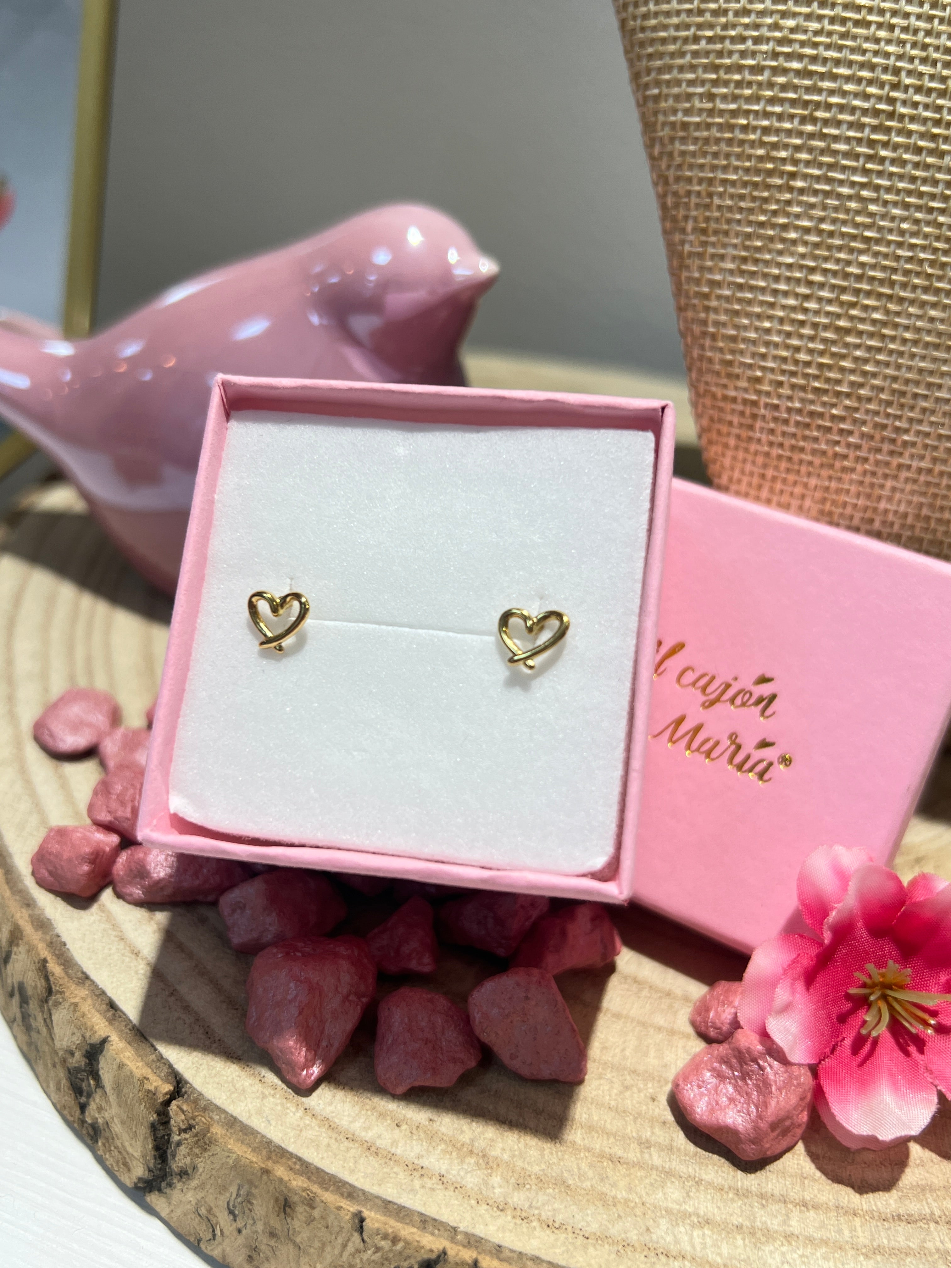 Pendientes Mini Corazón Silueta
