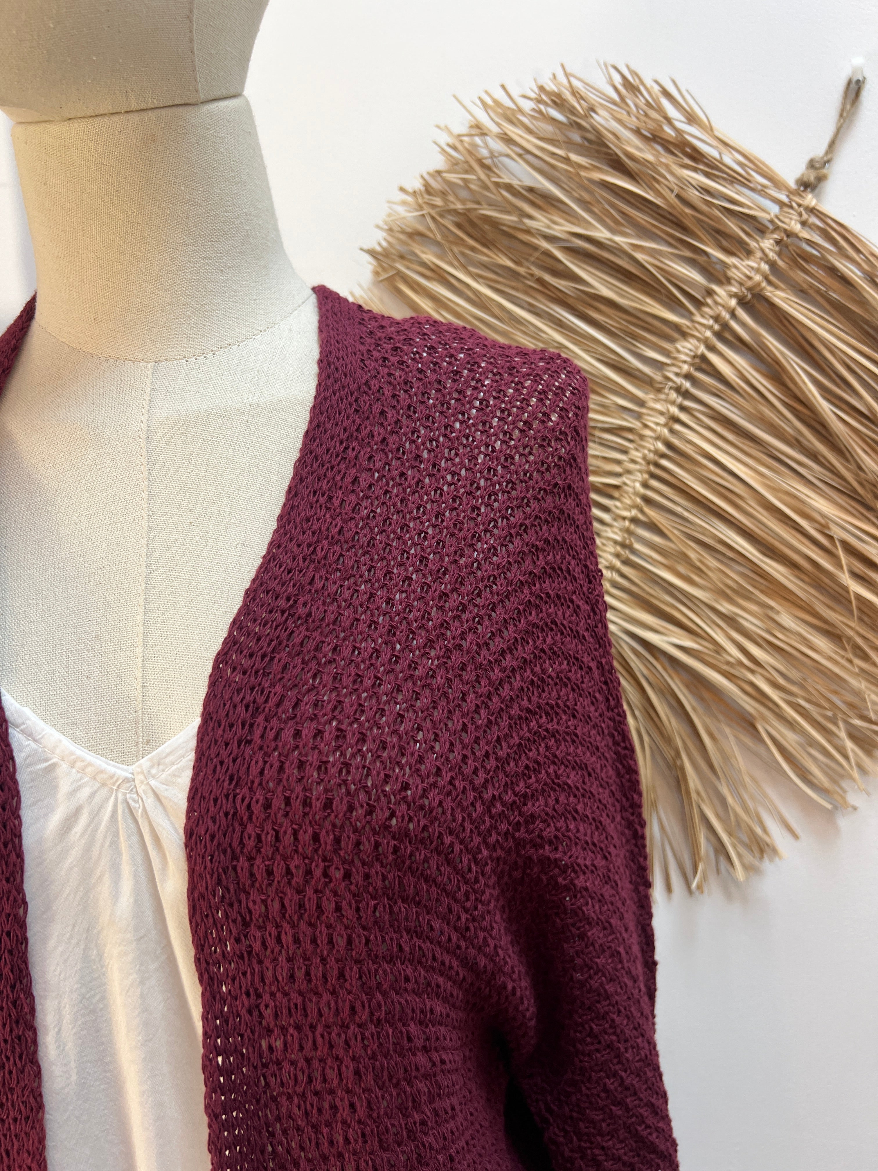 Cárdigan punto fino