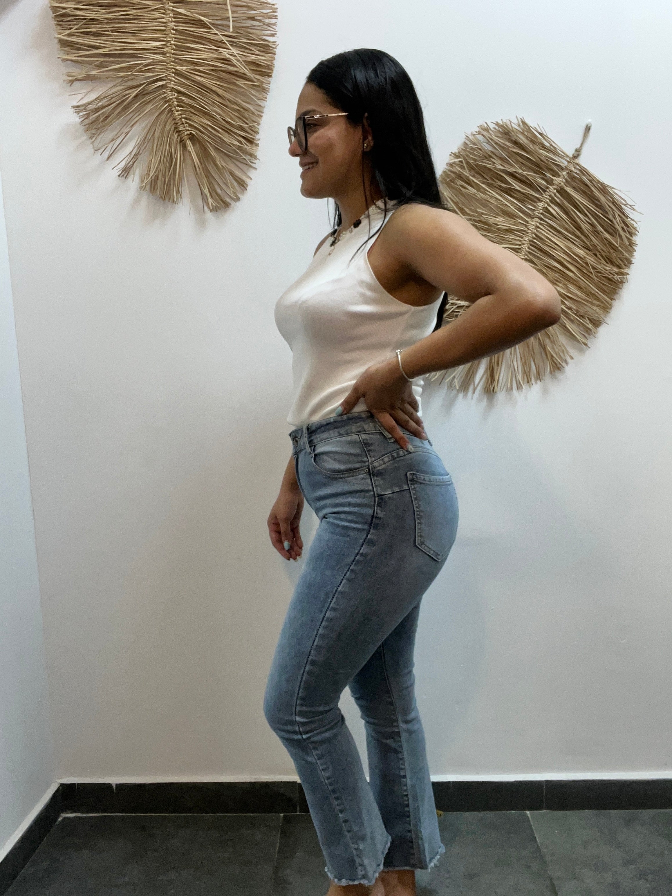 Jeans Flared Desflecado PushUp