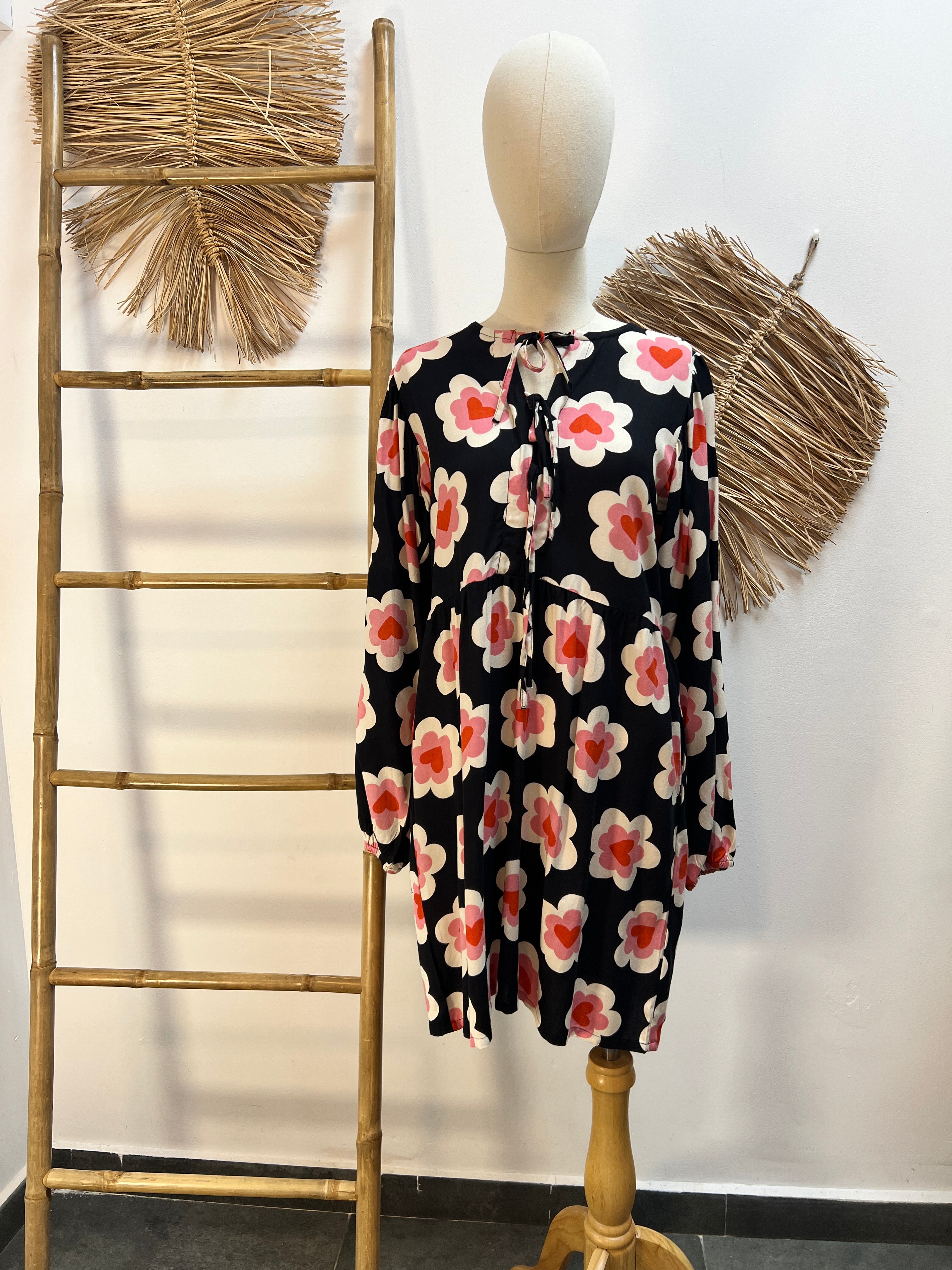 Vestido corto con estampado Sweetheart CF