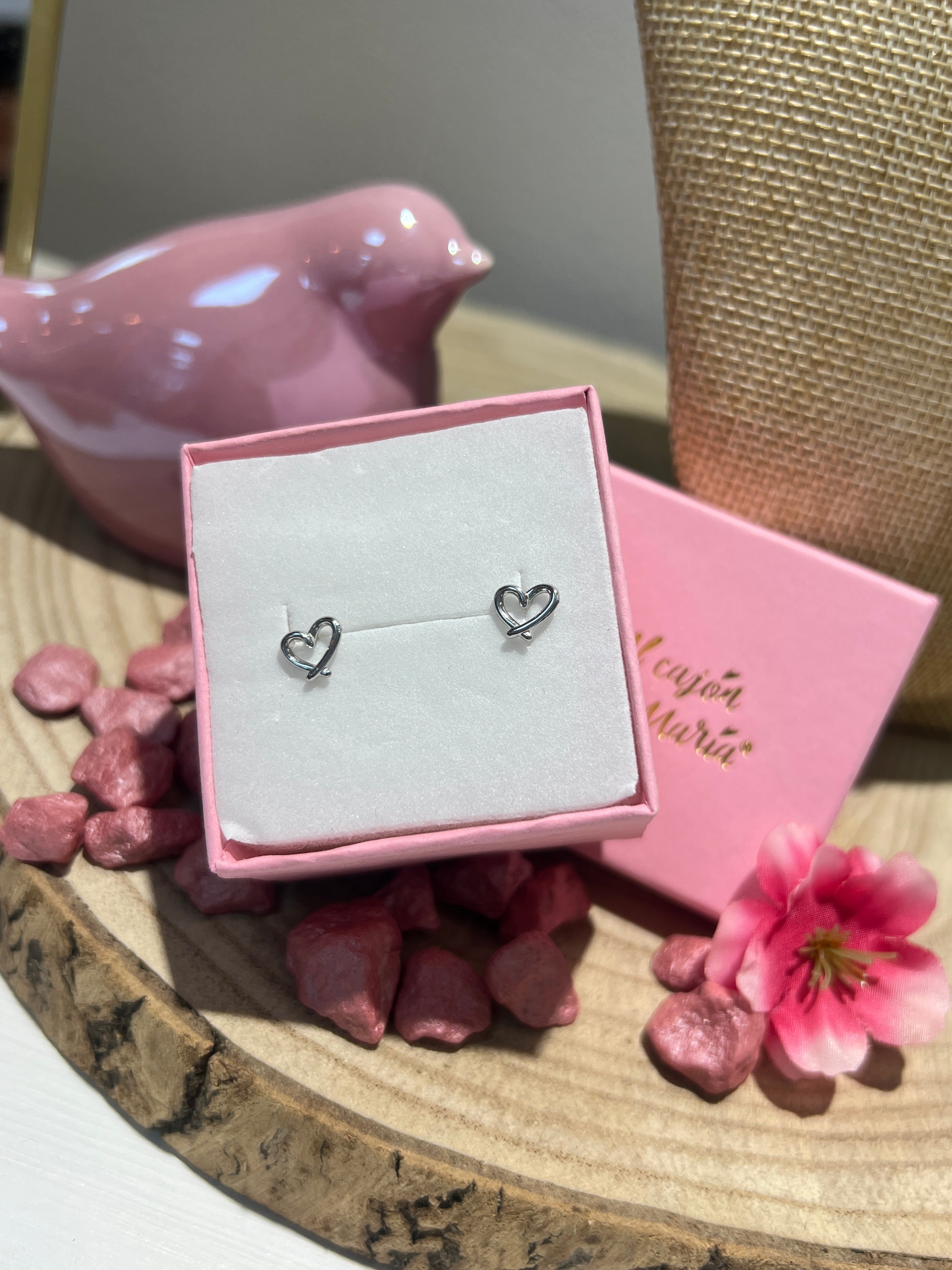 Pendientes Mini Corazón Silueta