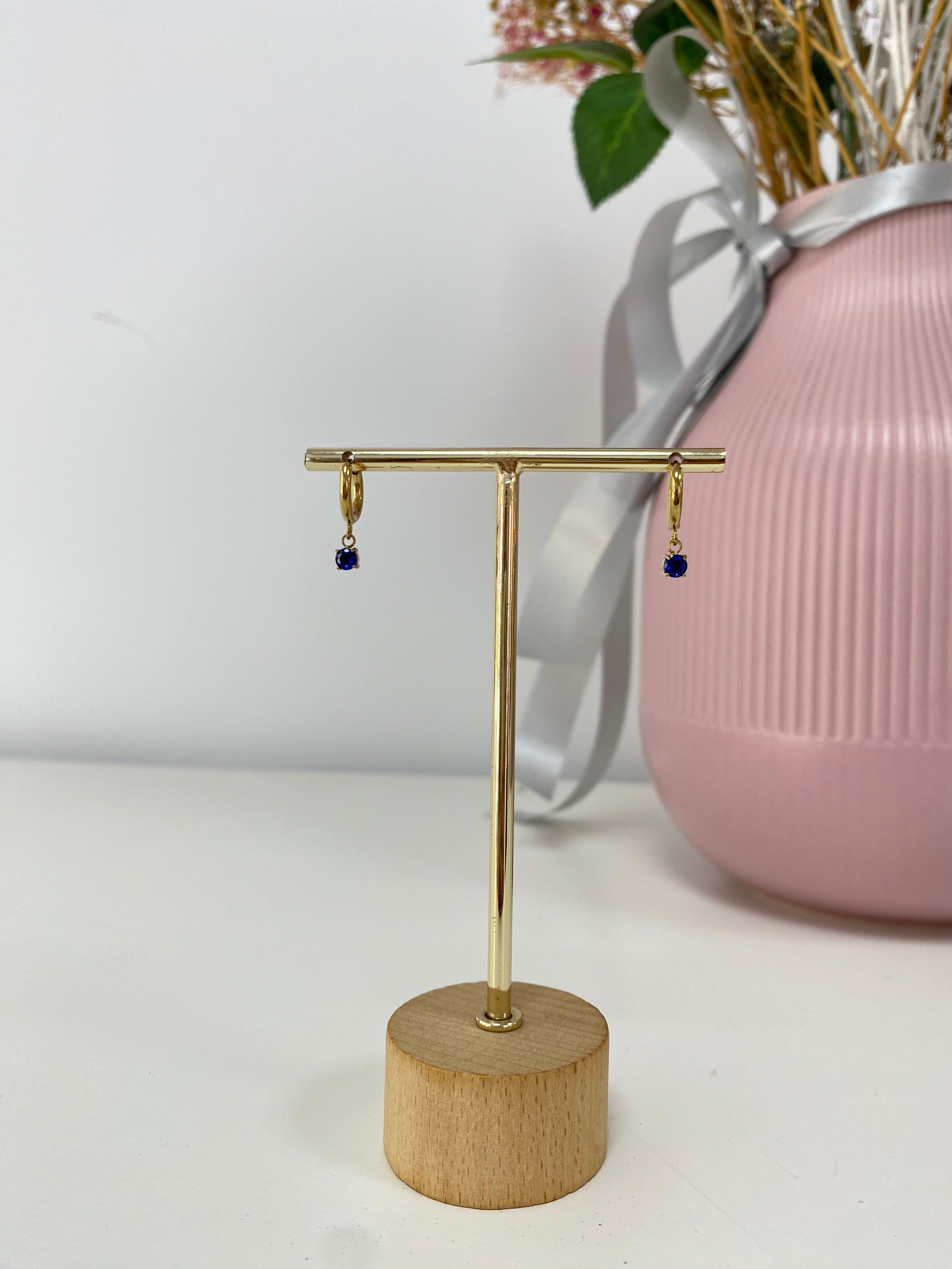 Pendientes Olivia azul marino