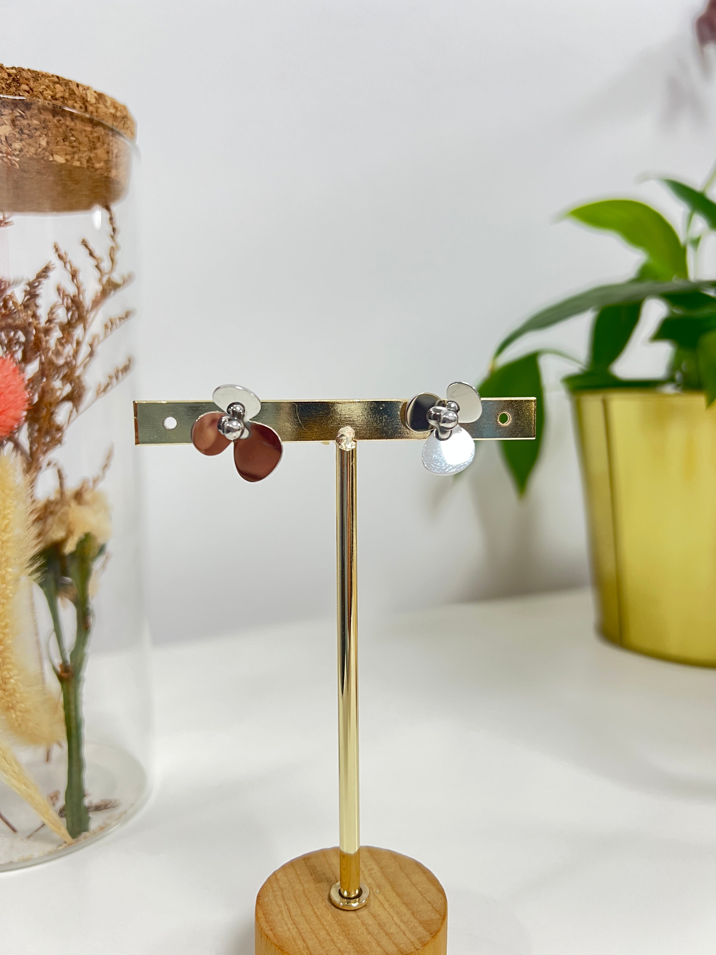 Pendientes Flor Trebol