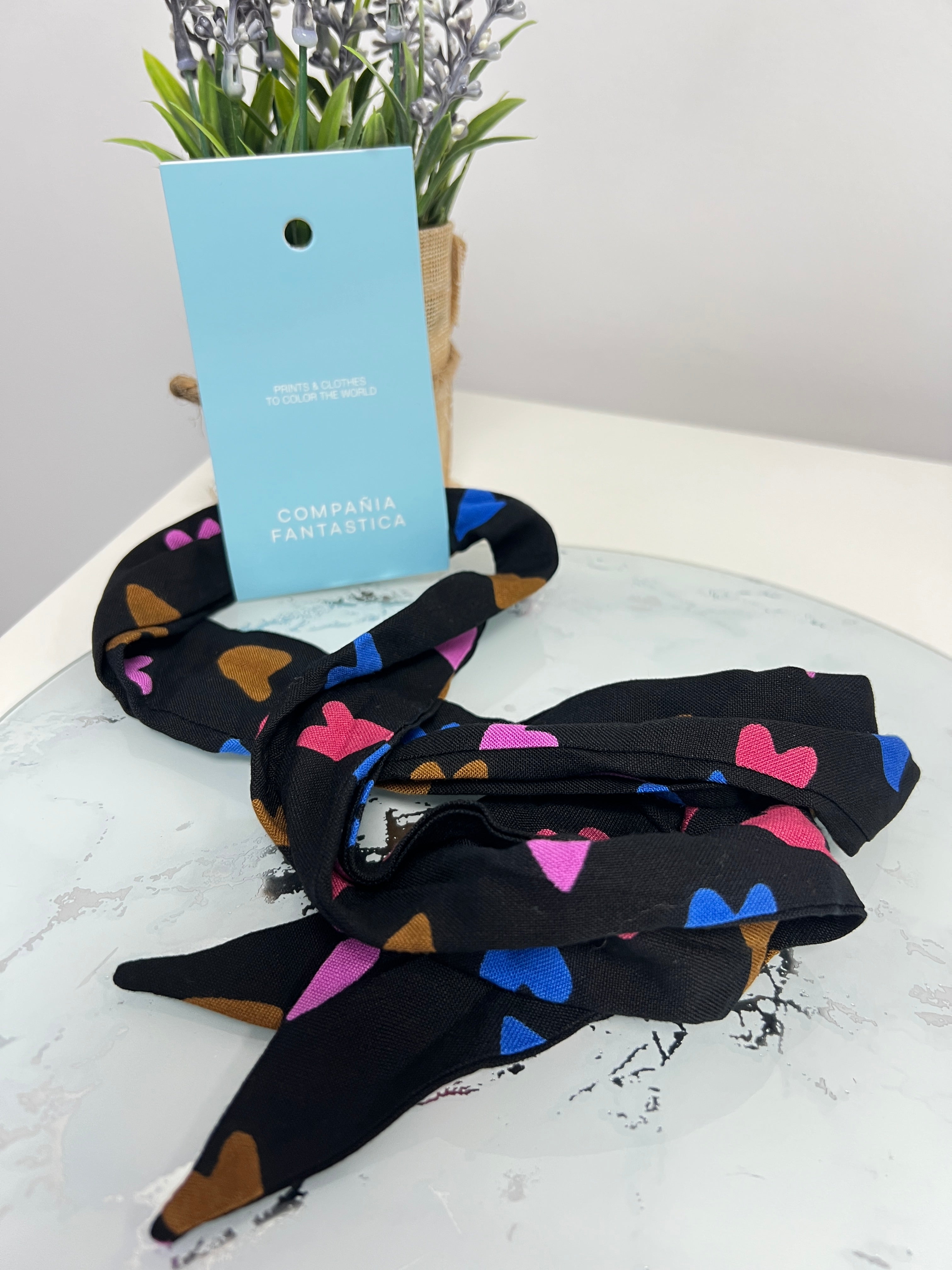 Pañuelo crepé ligero con estampado Potpourri CF