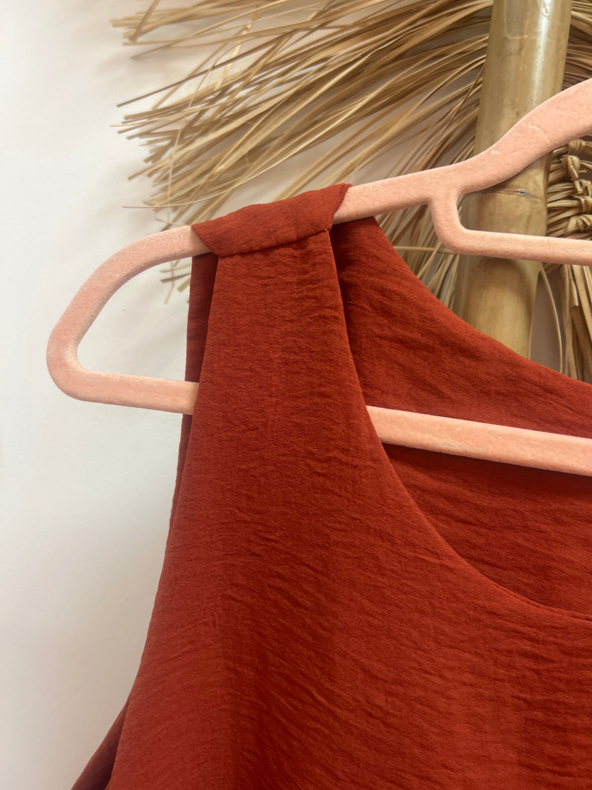 Blusa tirante teja