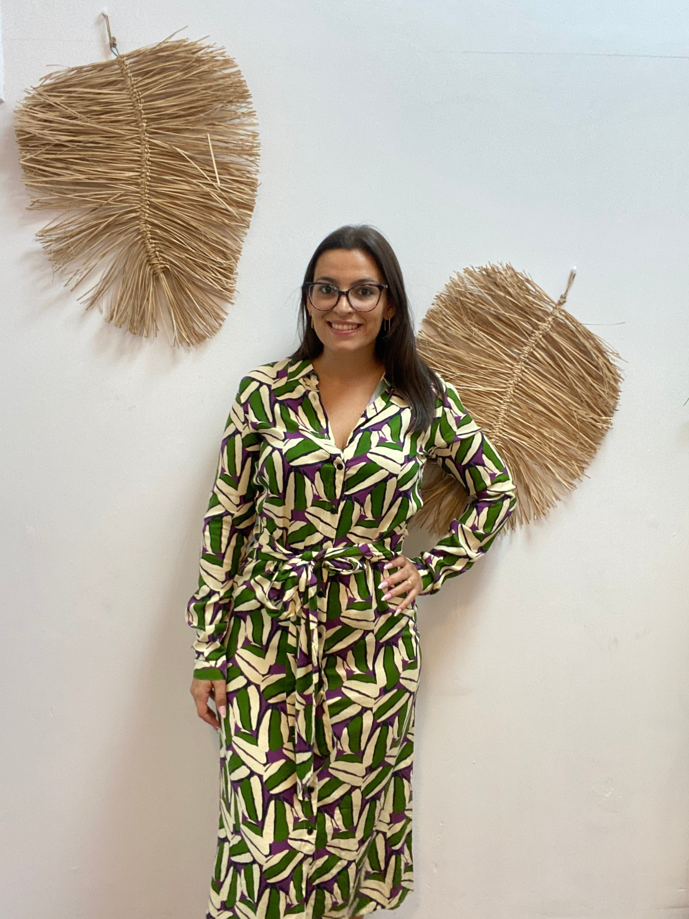 Vestido geométrico CF