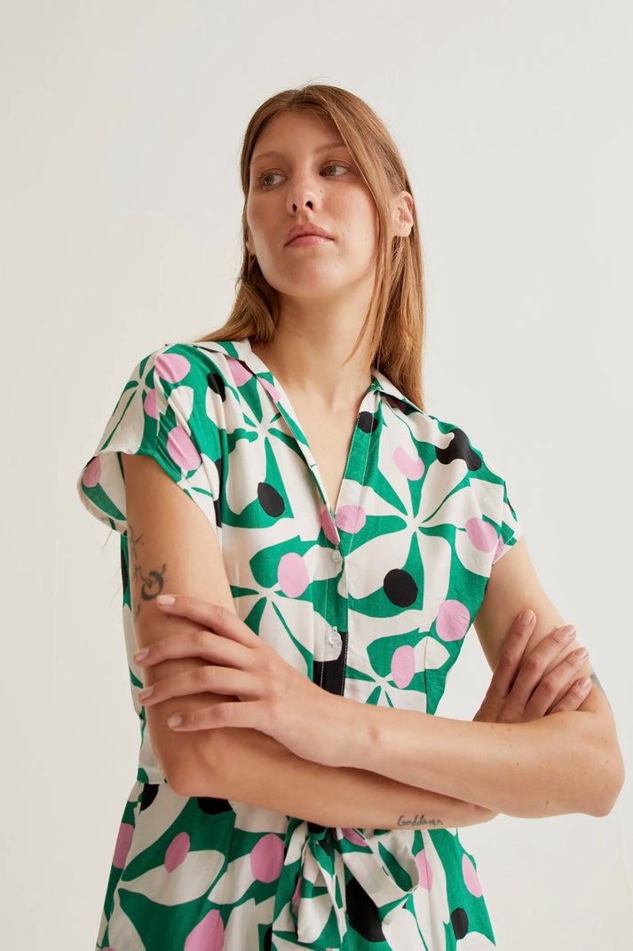 Vestido largo con estampado Hosta Compañía Fantástica
