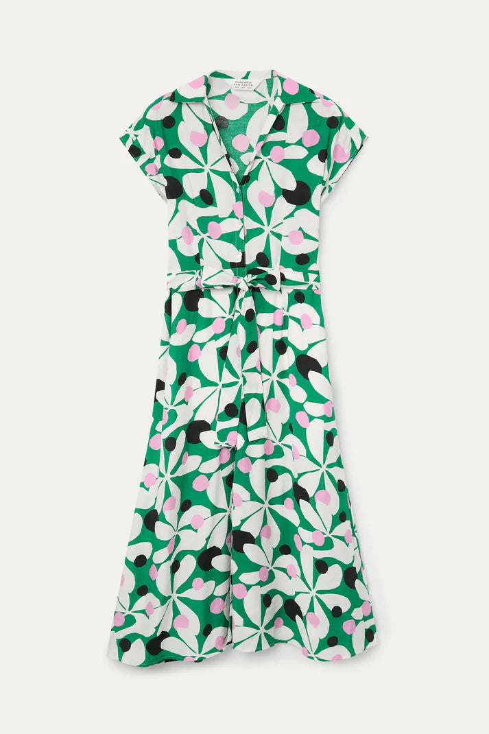 Vestido largo con estampado Hosta Compañía Fantástica