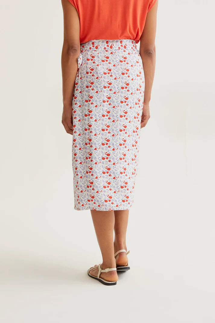 Falda midi con estampado cute Compañía Fantastica