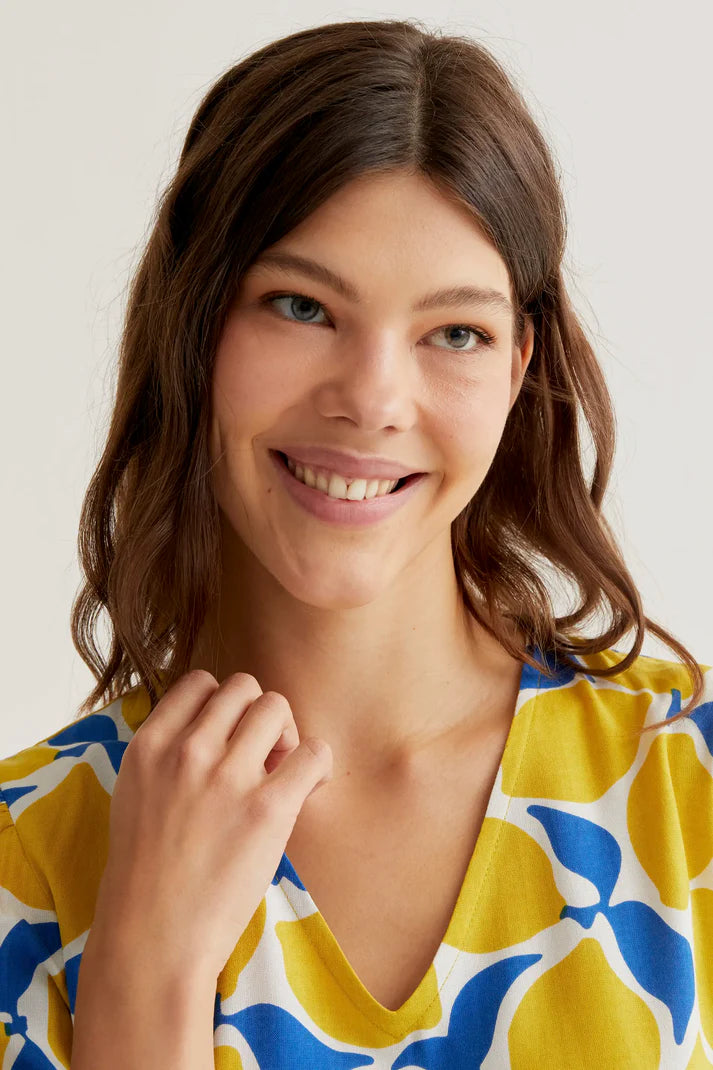 Vestido corto con estampado Limoncello Compañía Fantástica