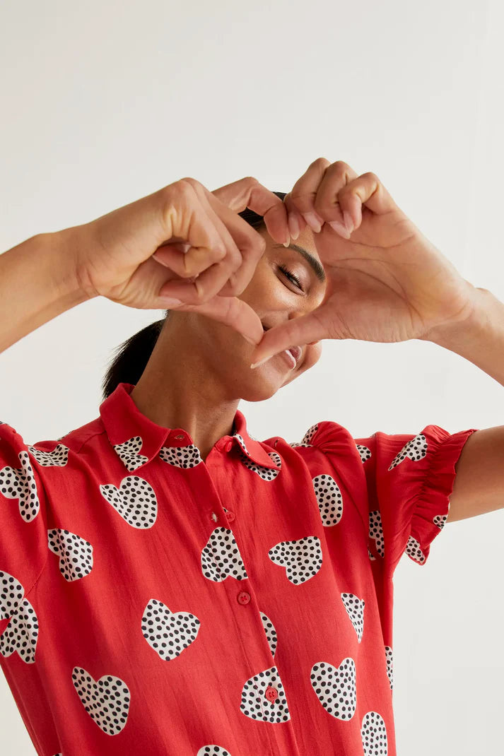 Camisa con estampado Harmony Red Compañía Fantástica