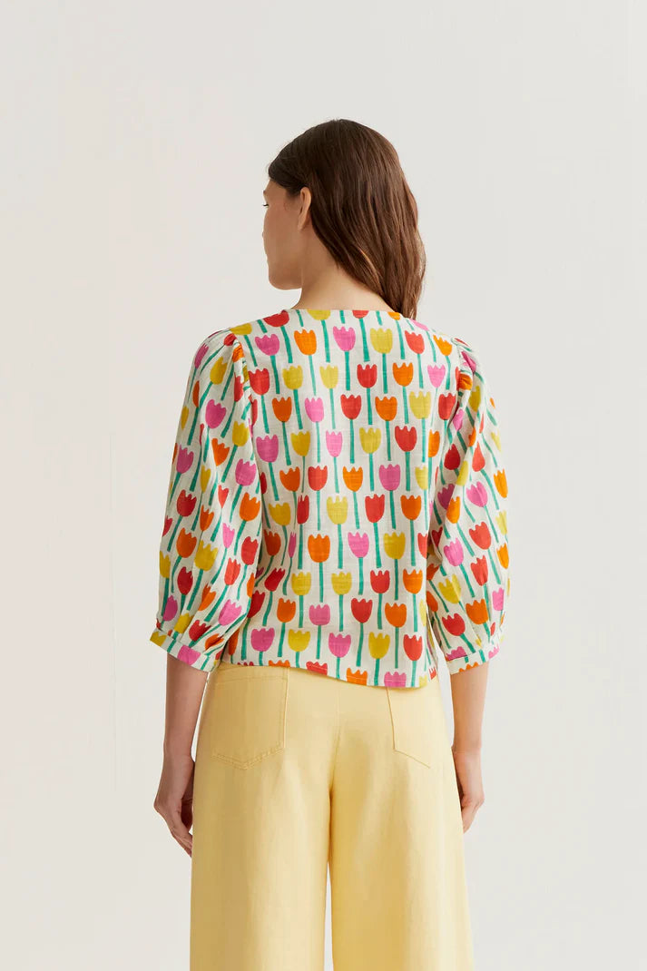 Camisa con estampado Tulipa compañía Fantástica