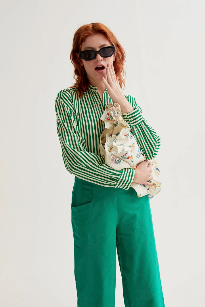 Pantalón 100% algodón verde Compañía Fantástica