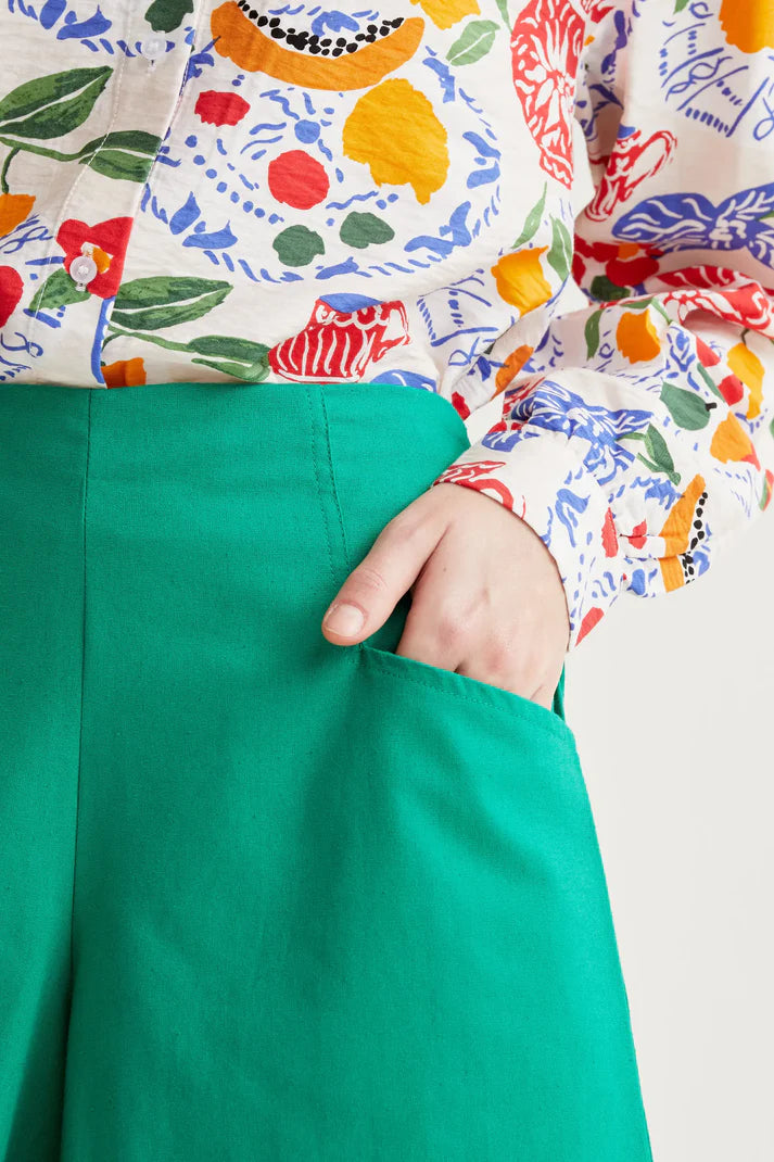 Shorts 100% algodón verde de Compañía Fantástica