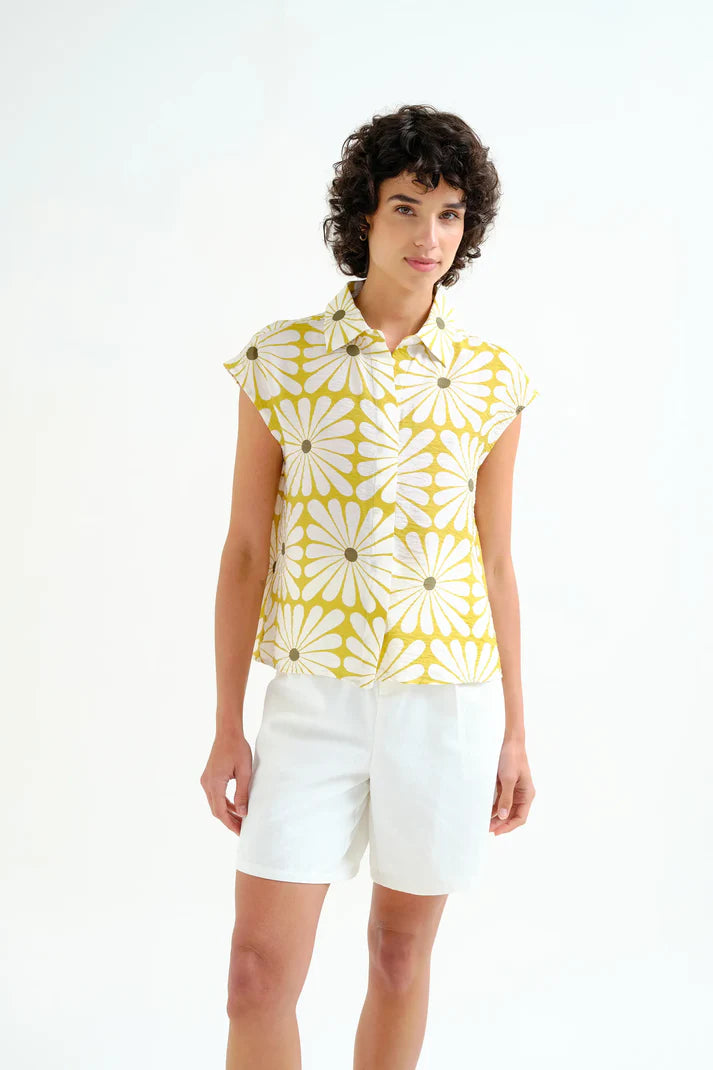 Camisa con estampado Olive Flower Compañía Fantástica