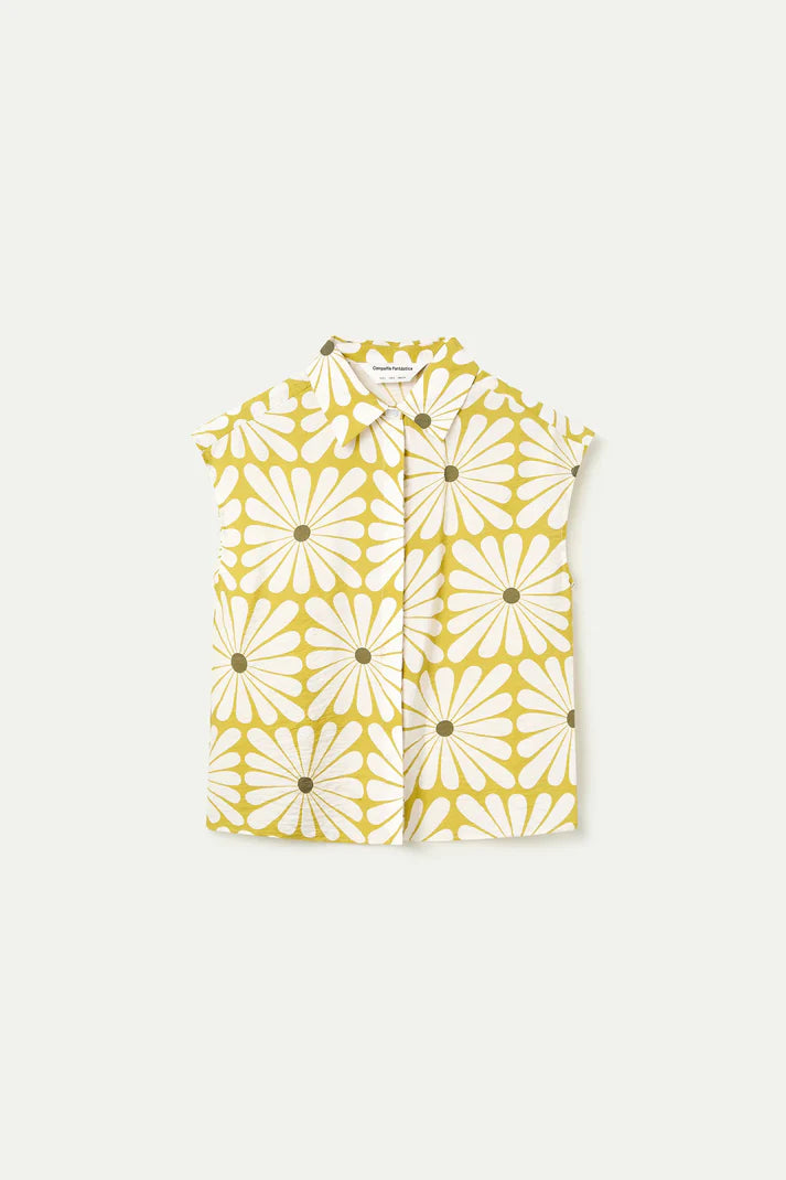Camisa con estampado Olive Flower Compañía Fantástica