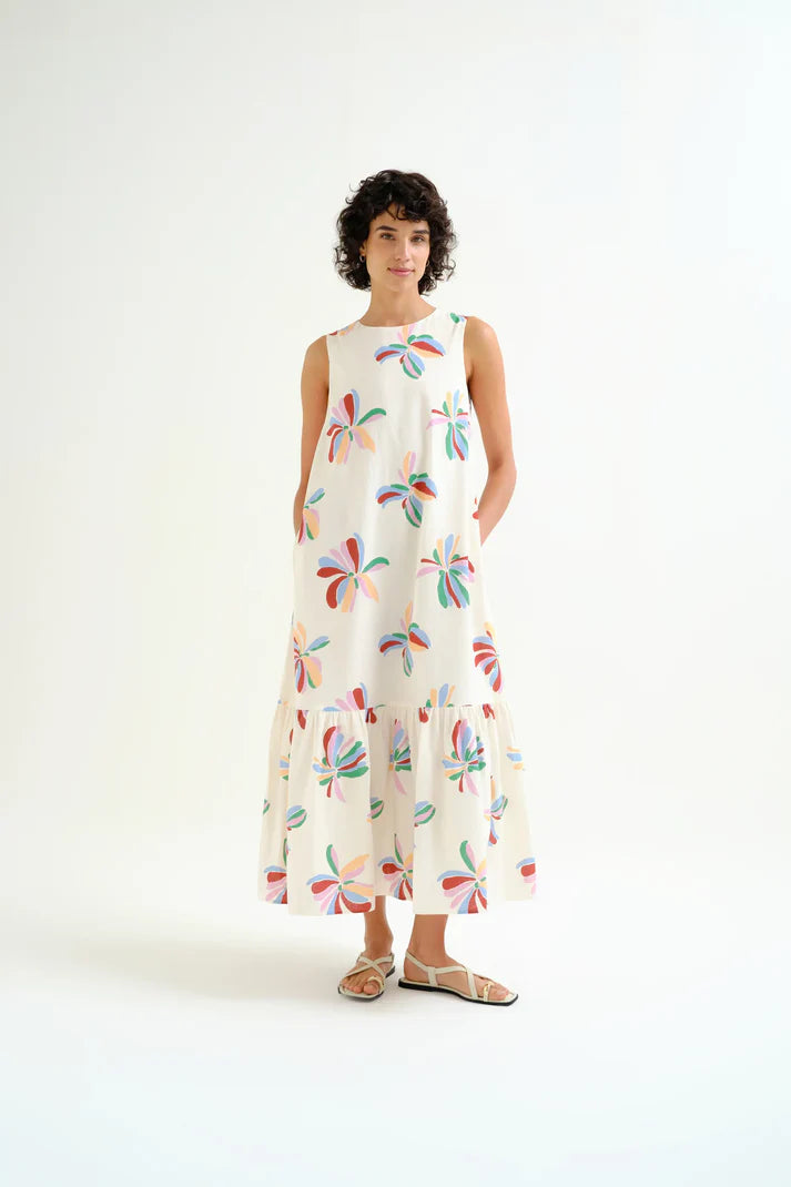 Vestido largo con estampado Monarda Compañía Fantástica