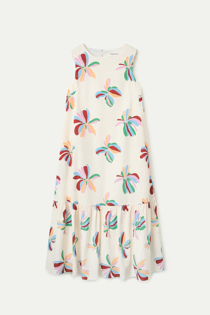 Vestido largo con estampado Monarda Compañía Fantástica