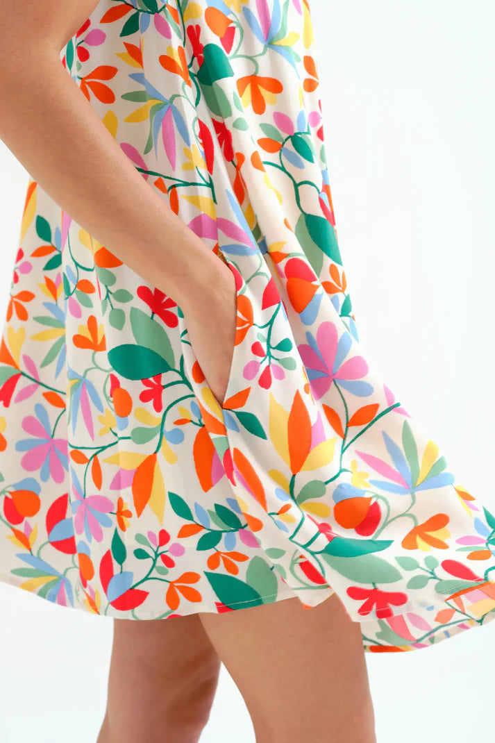 Vestido corto con estampado Lotto Compañía Fantástica