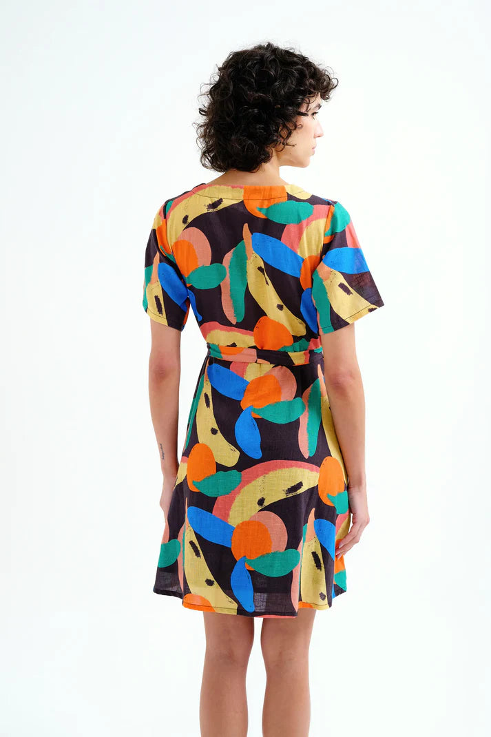 Vestido corto con estampado Tutti Frutti Compañía Fantástica