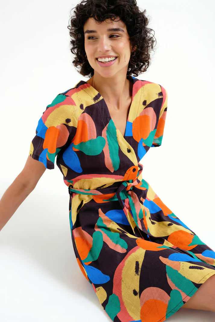 Vestido corto con estampado Tutti Frutti Compañía Fantástica