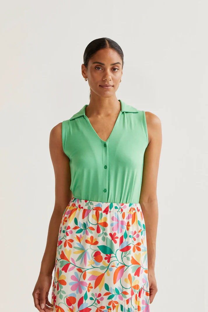 Camisa básica verde Compañía Fantástica