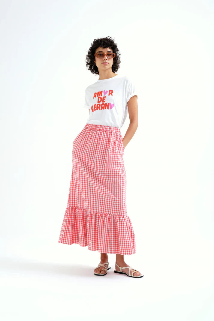 Camiseta con estampado "Amor de verano" Compañía Fantástica