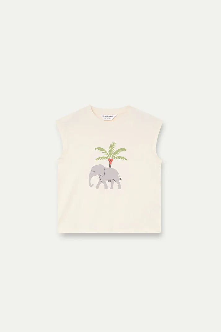 Camiseta con estampado Elefante Compañía Fantástica