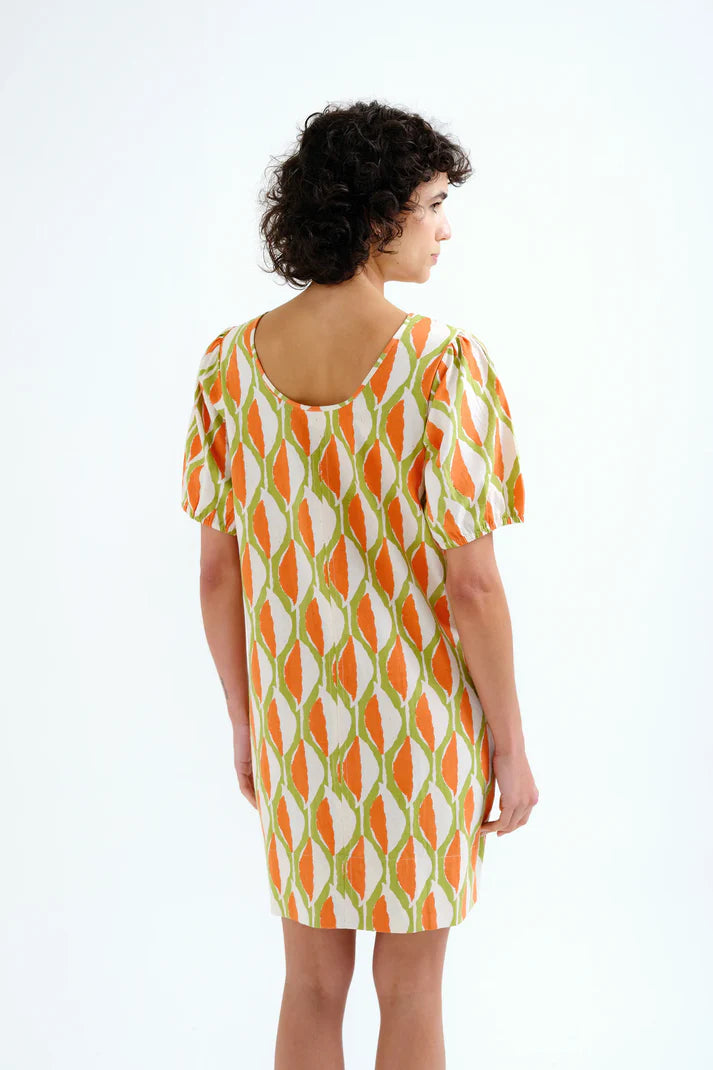 Vestido corto con estampado Áloe