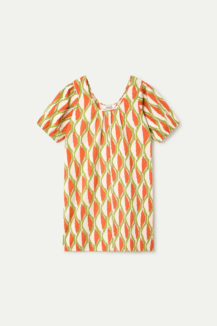 Vestido corto con estampado Áloe