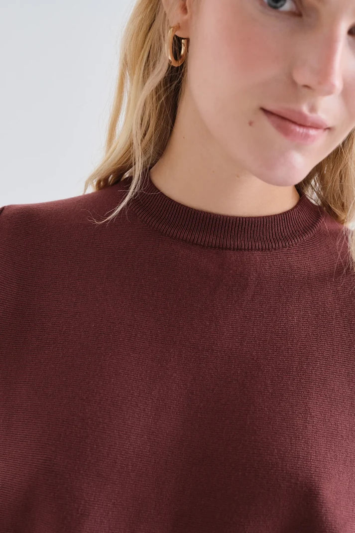 JERSEY BASICO MARRON