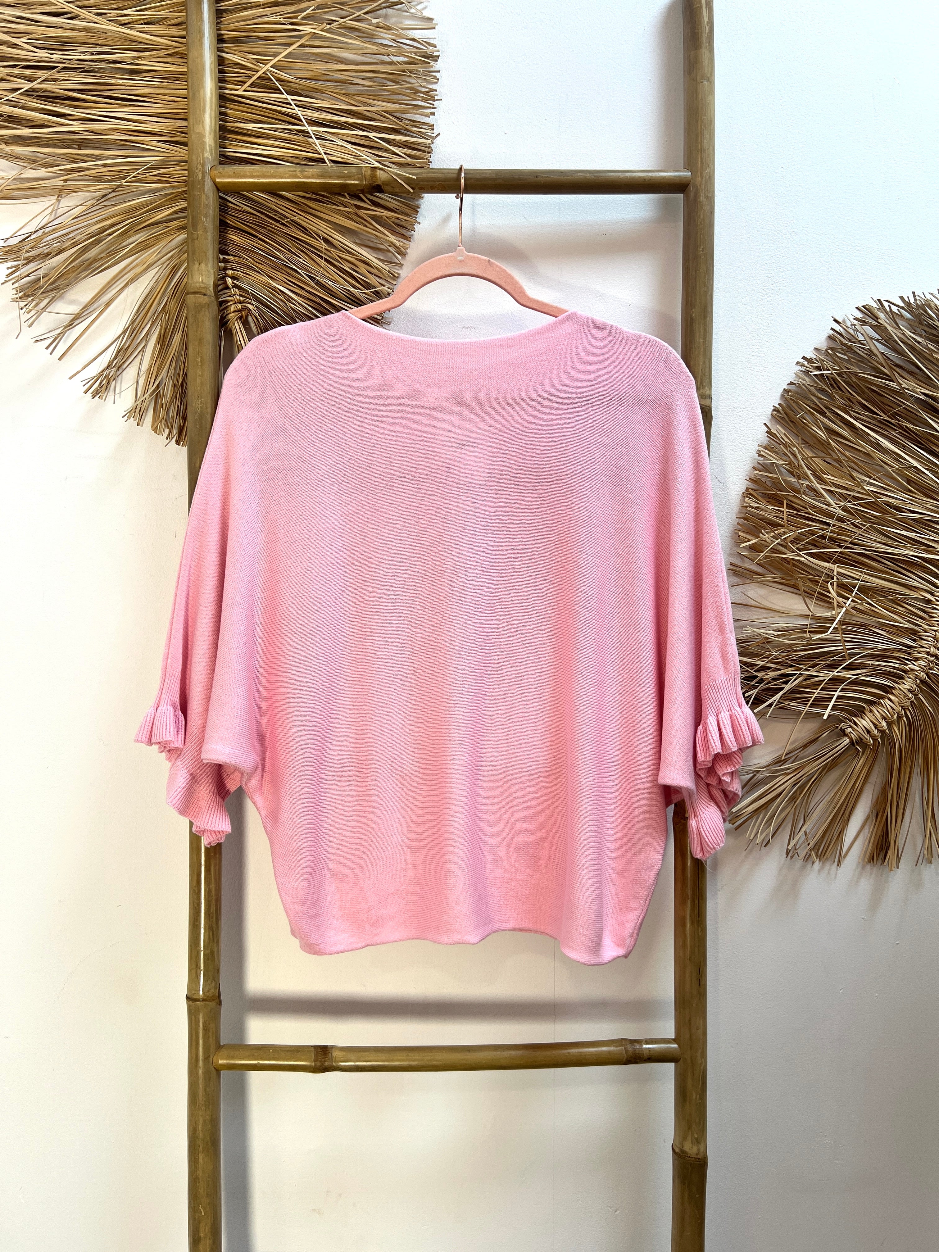 Jersey ancho manga volante