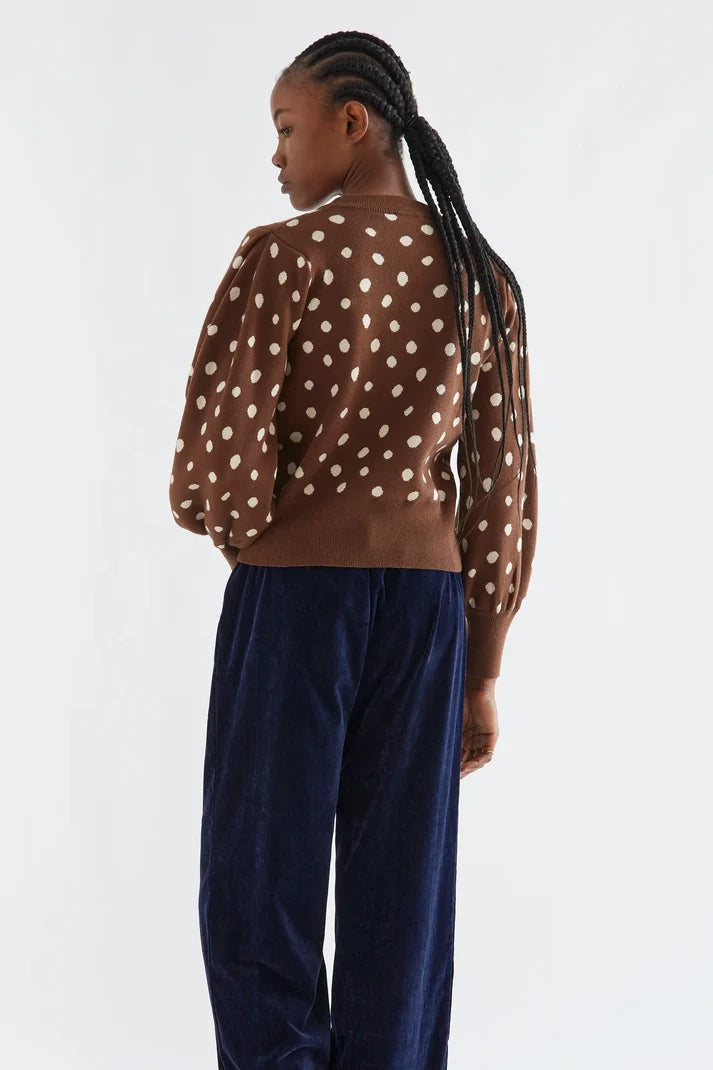 JERSEY CON ESTAMPADO PUNTO MARRON CATAHONDA (COMPAÑIA FANTASTICA)
