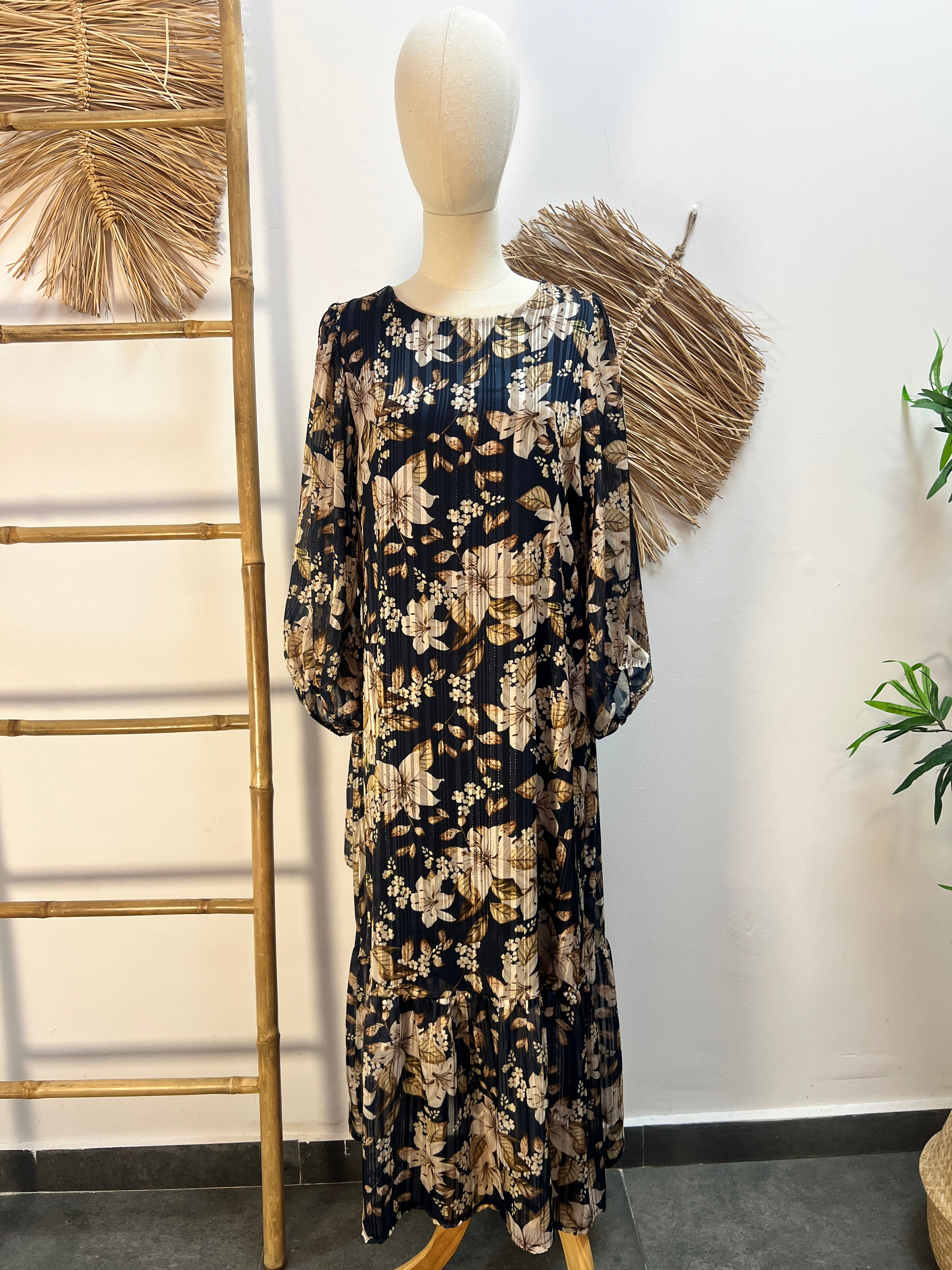 Vestido largo floral