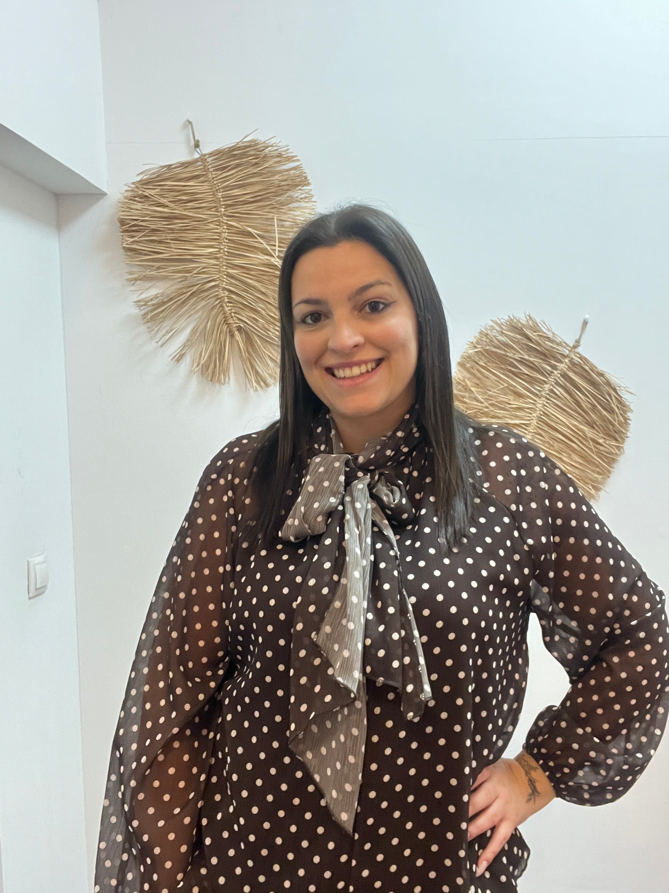 Blusa lazada lunares