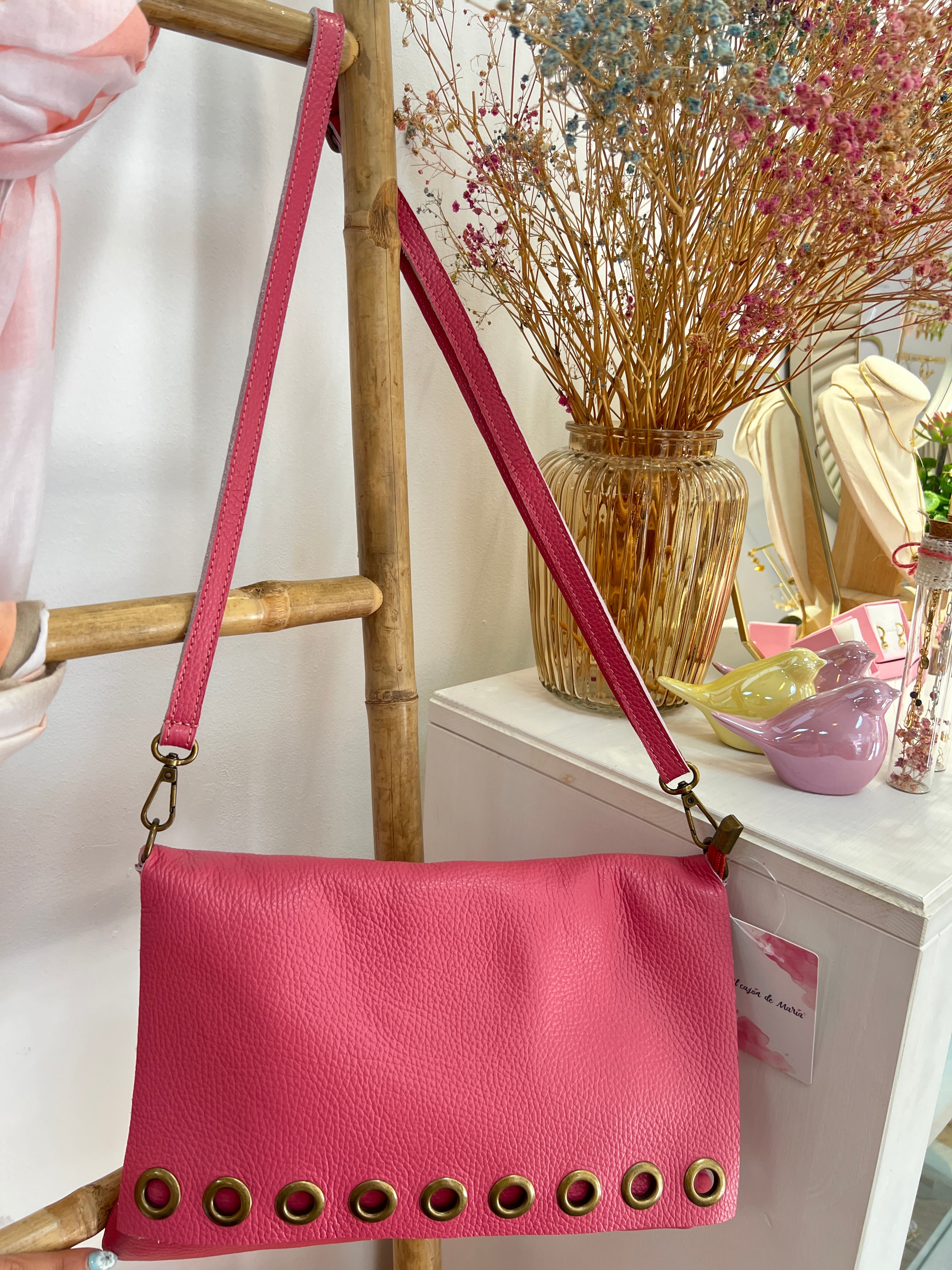 Bolso Piel Pink
