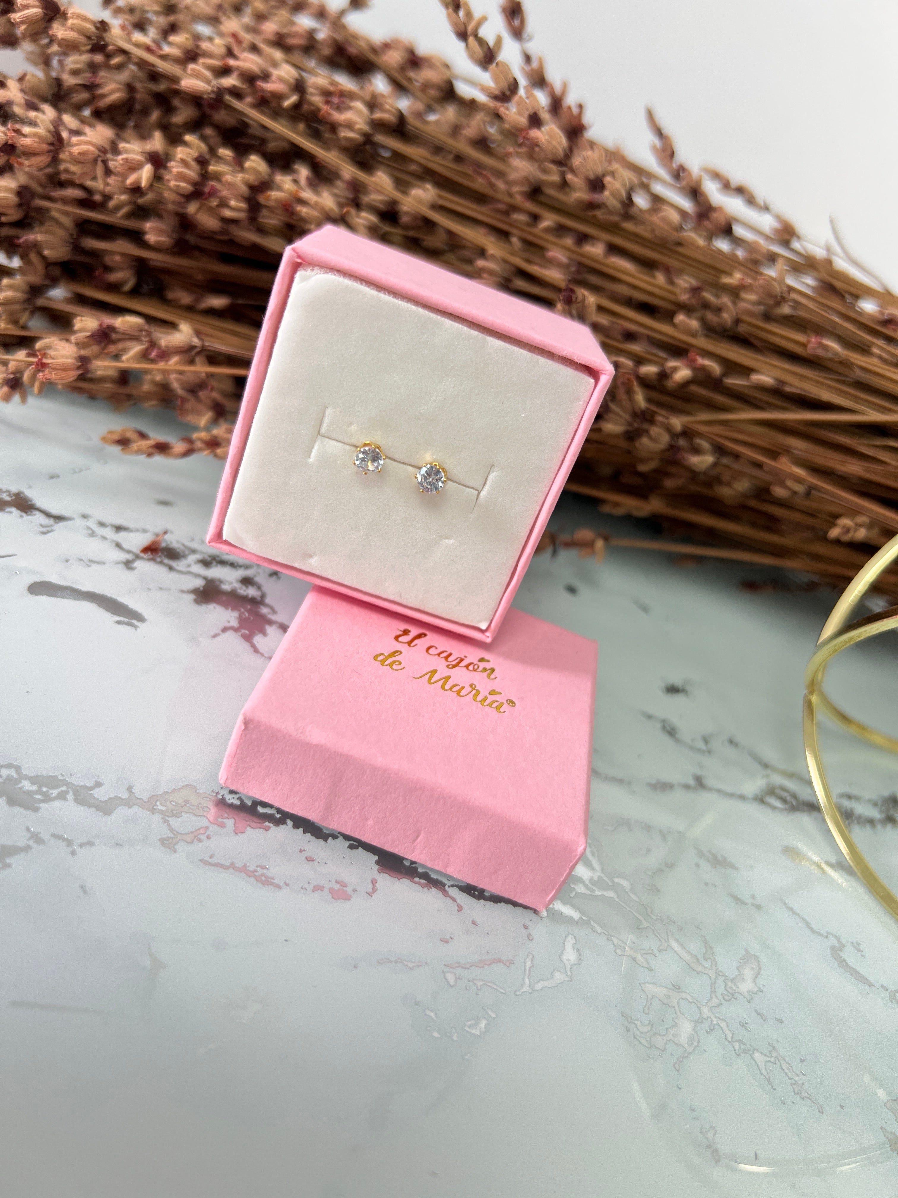 Pendiente mini circonita