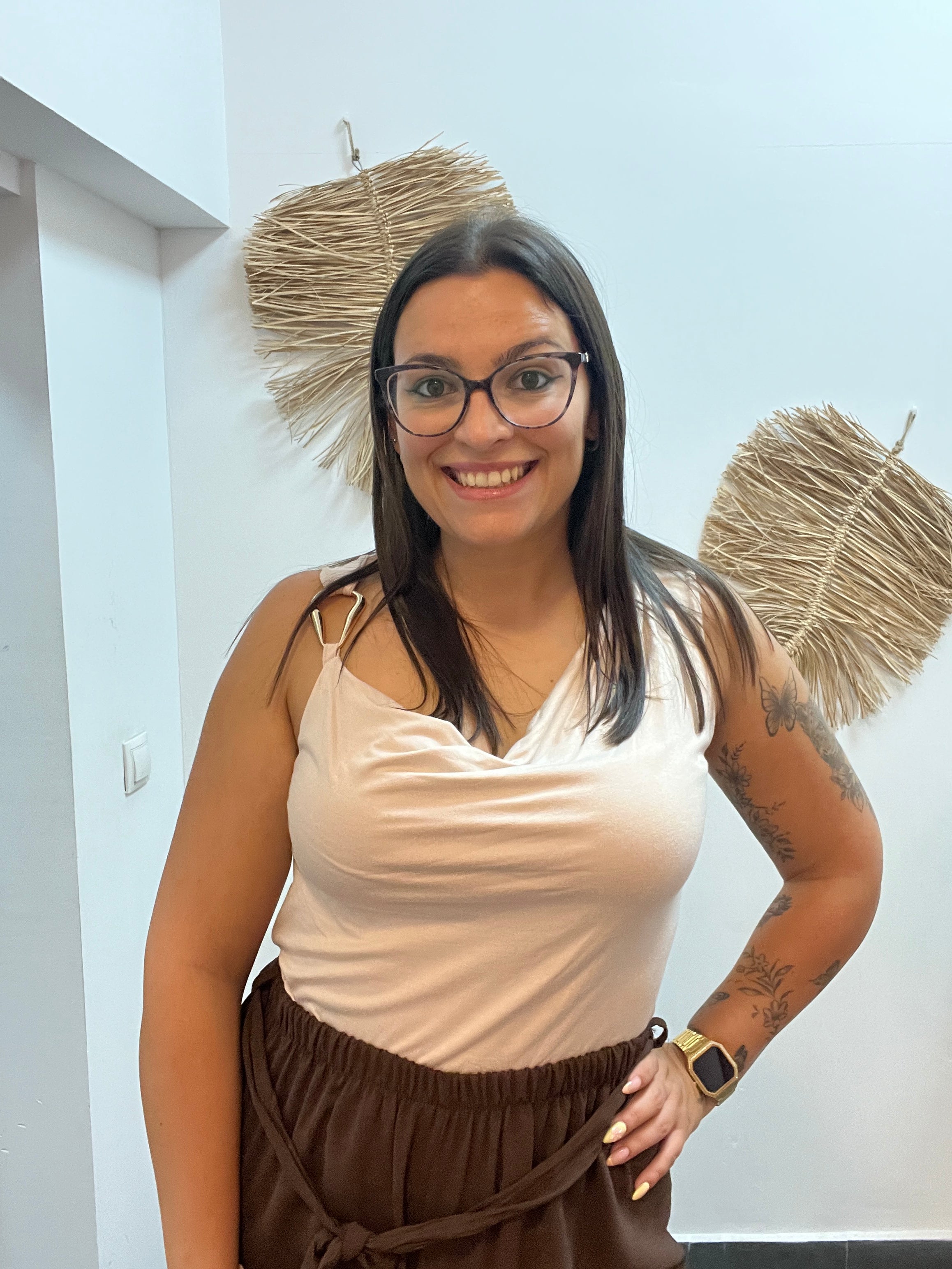 Top Cuello Clic Dorado