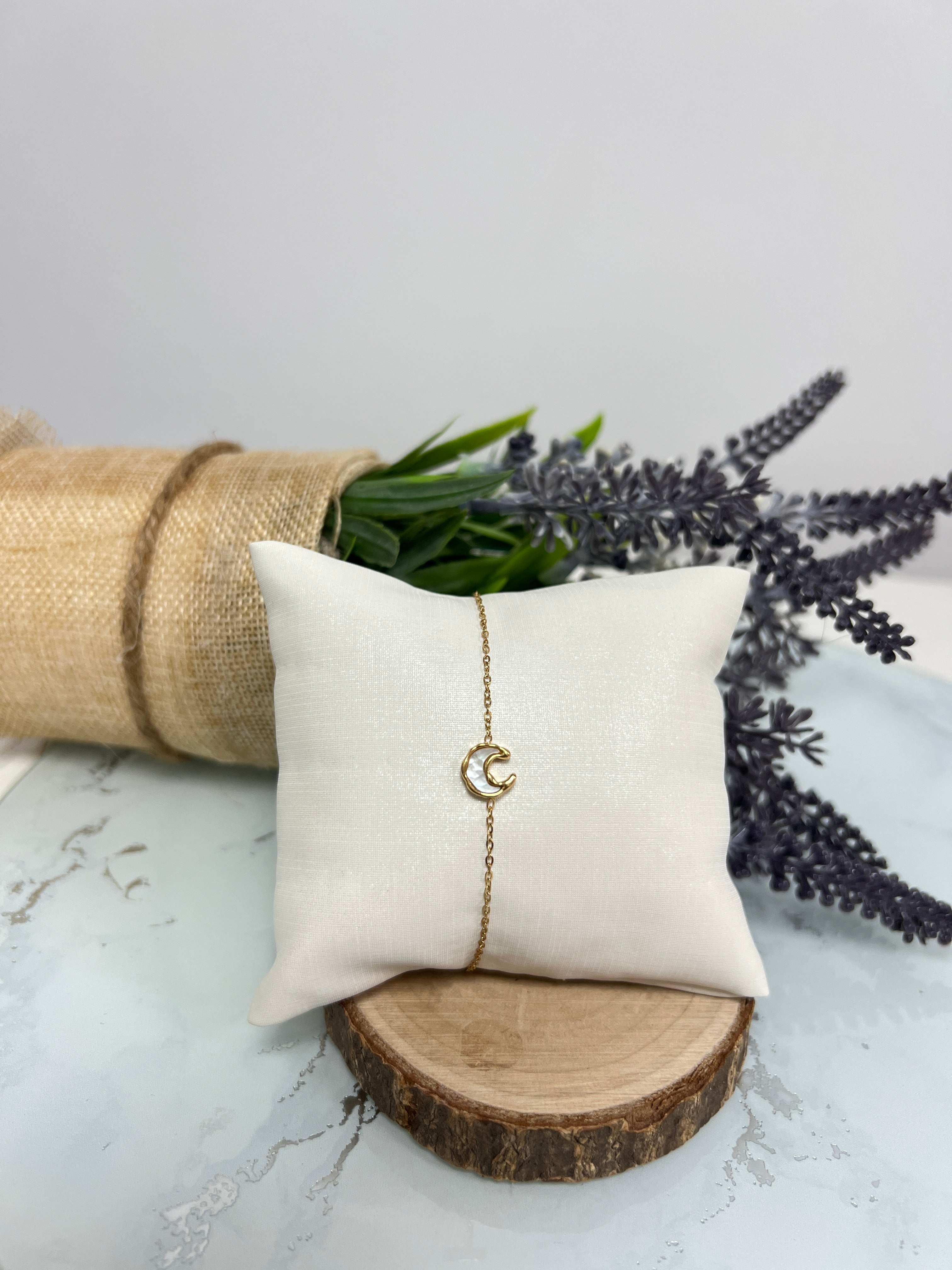 Pulsera luna nácar