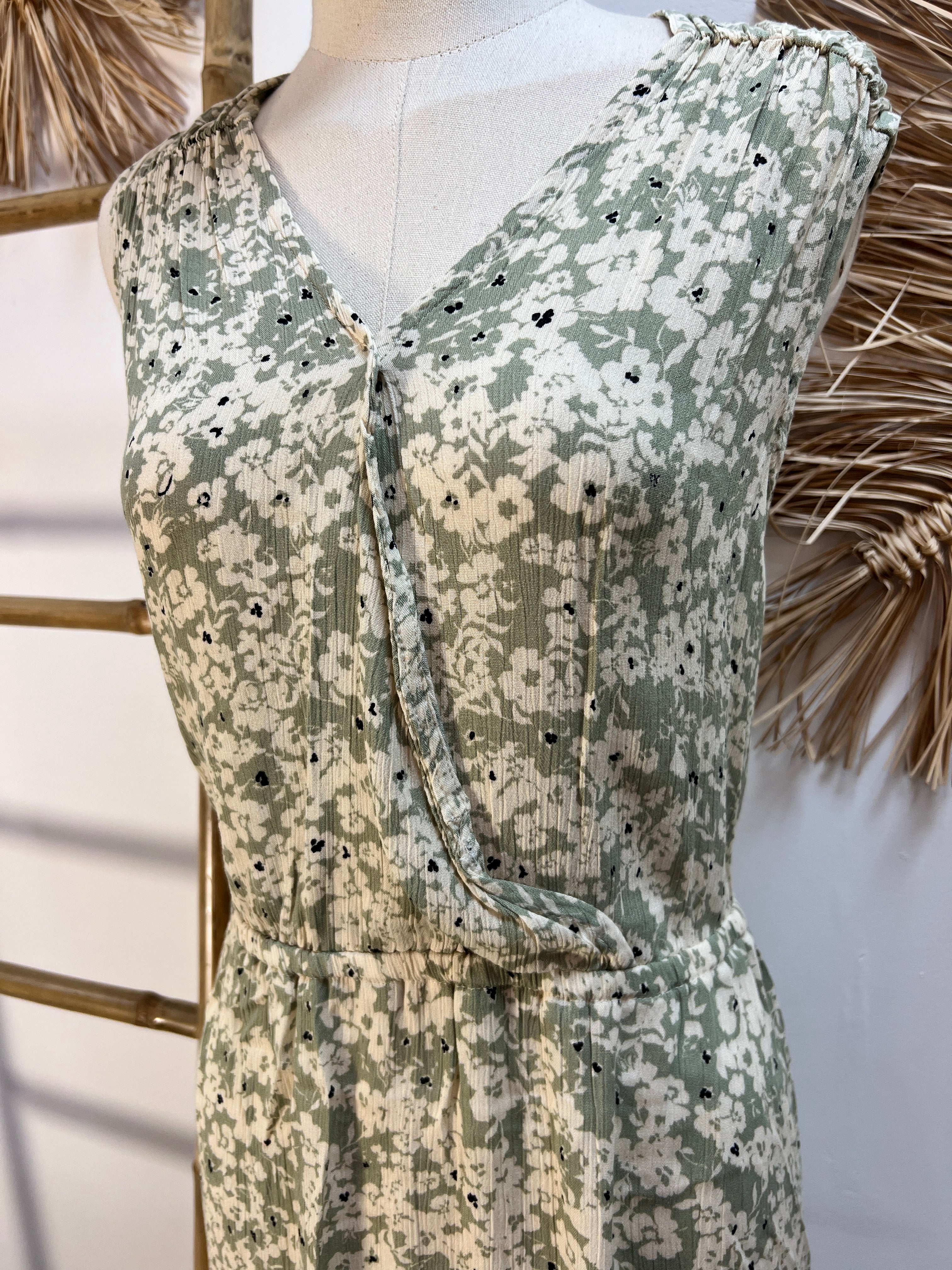 Vestido estampado flores