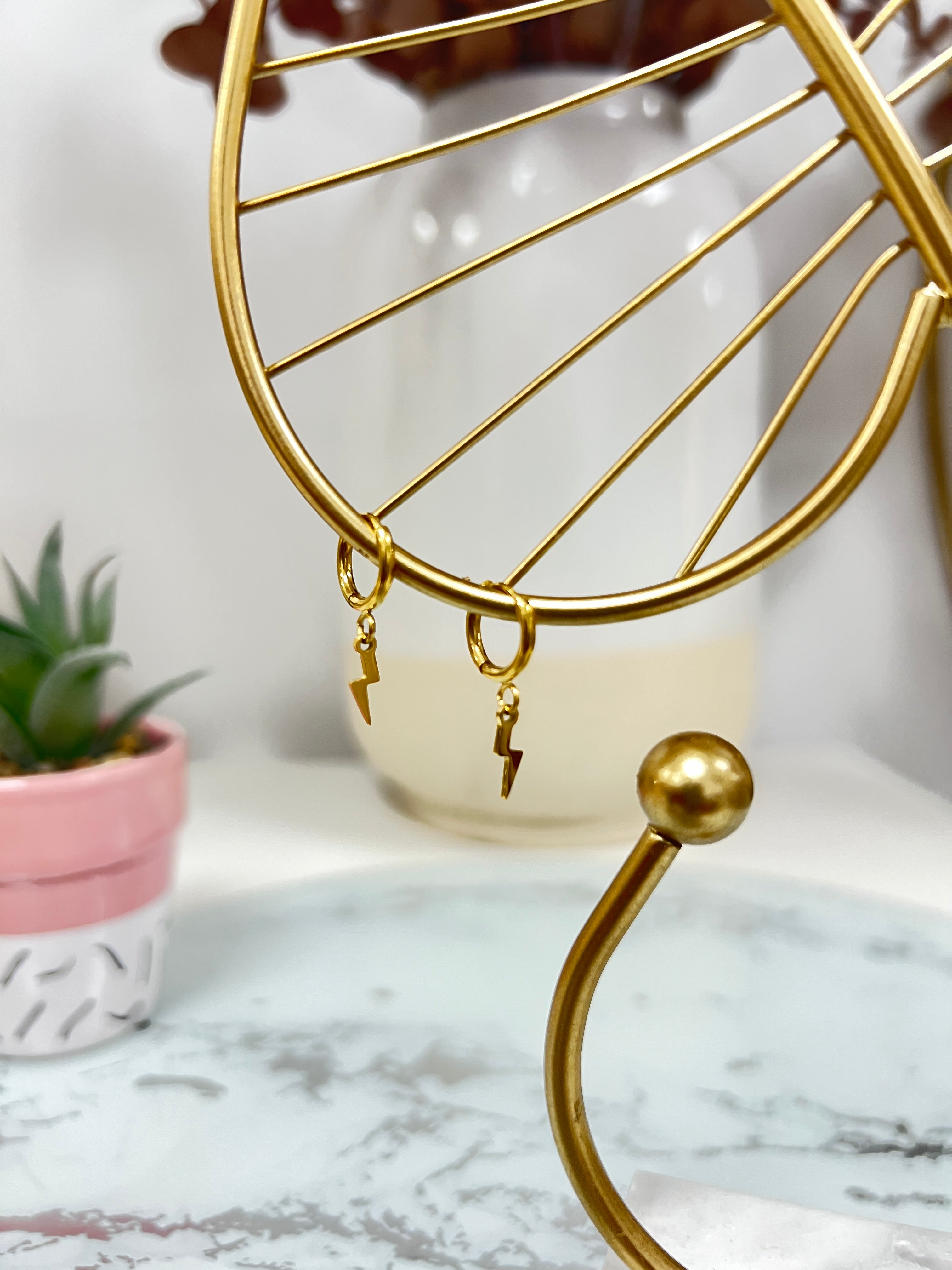 Pendientes Aro Rayo Pequeño