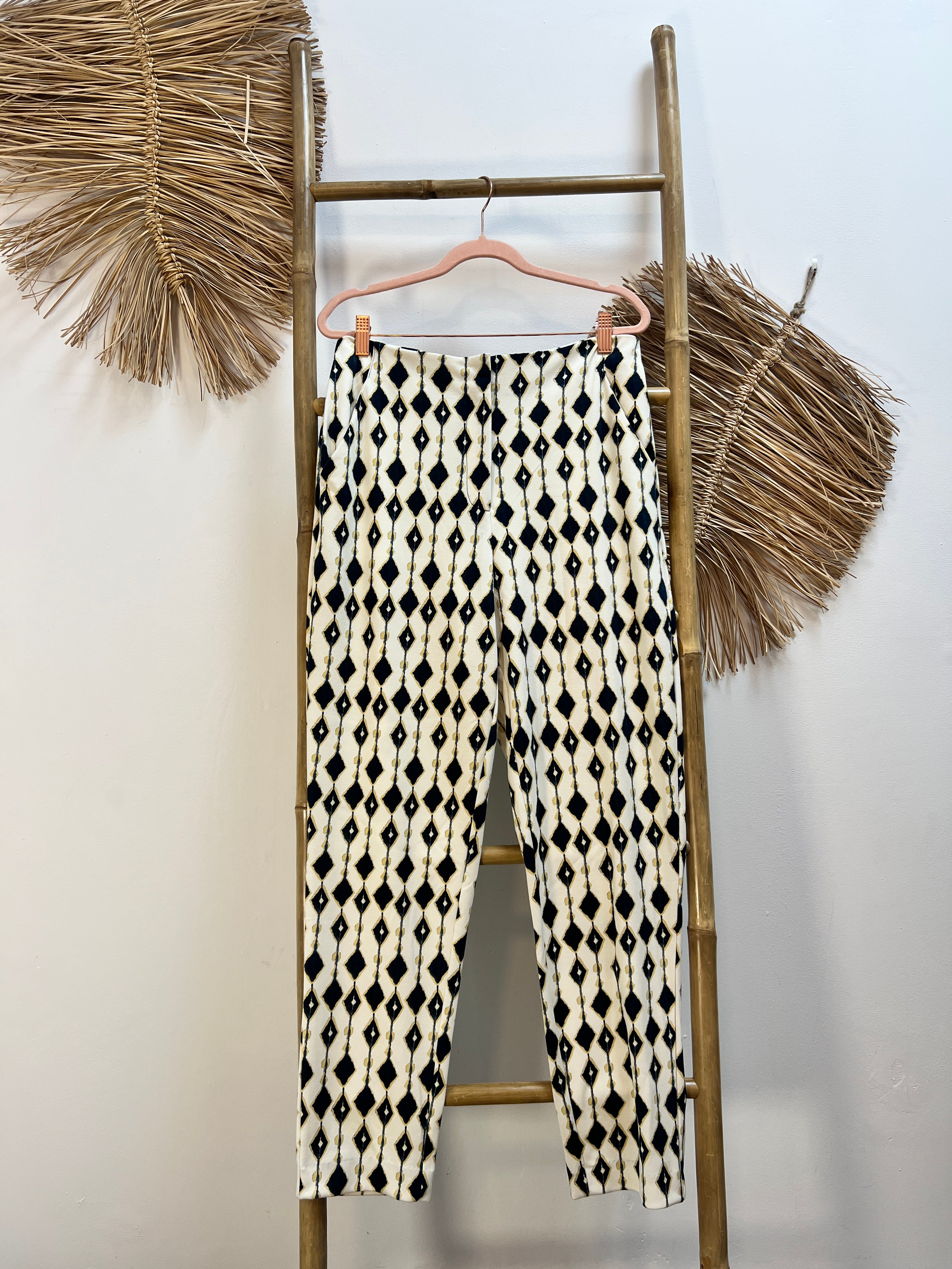 Pantalón estampado rombos ICHI